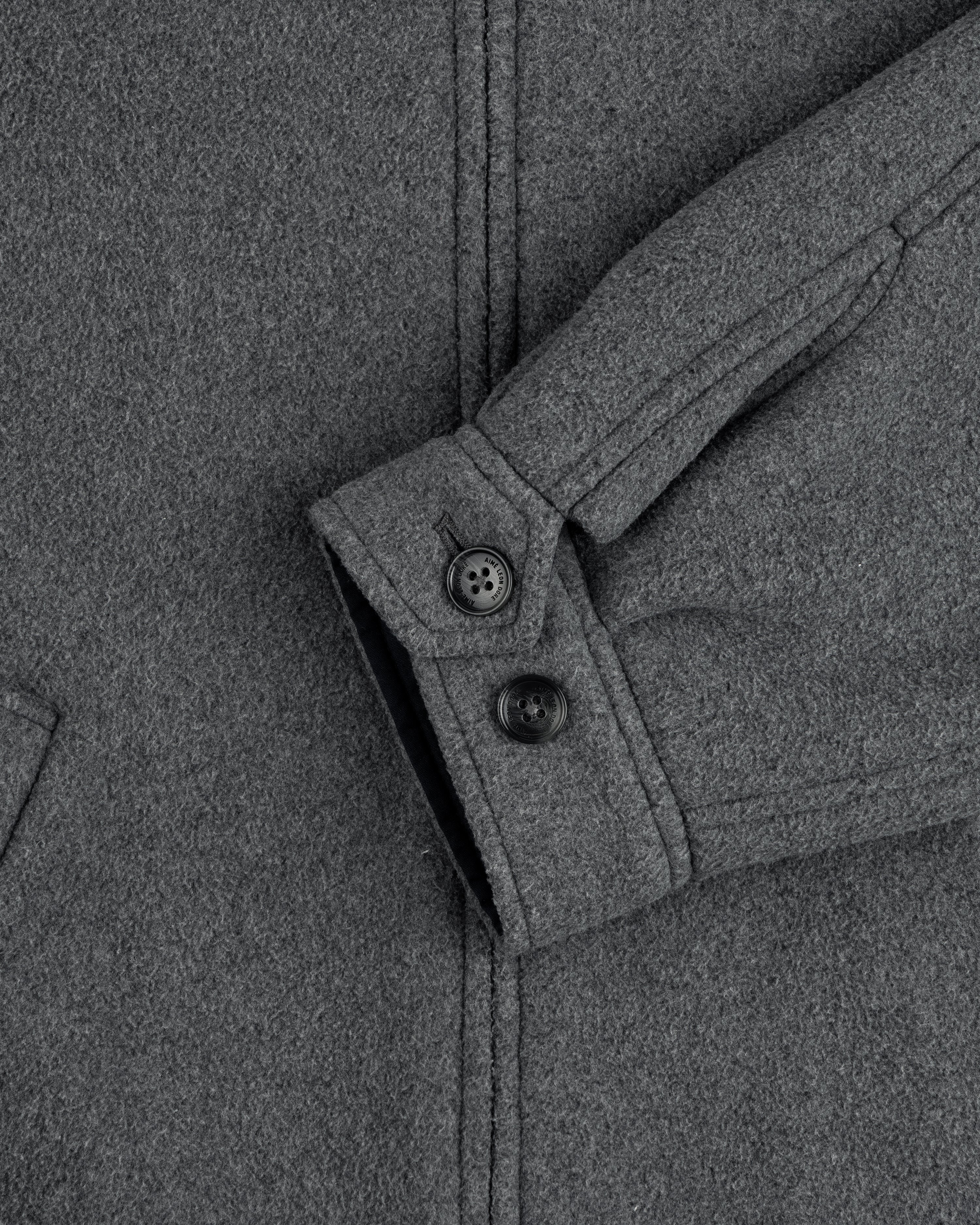 aim-leon-dore-crest-fleece-casual-jacke-grau image 6