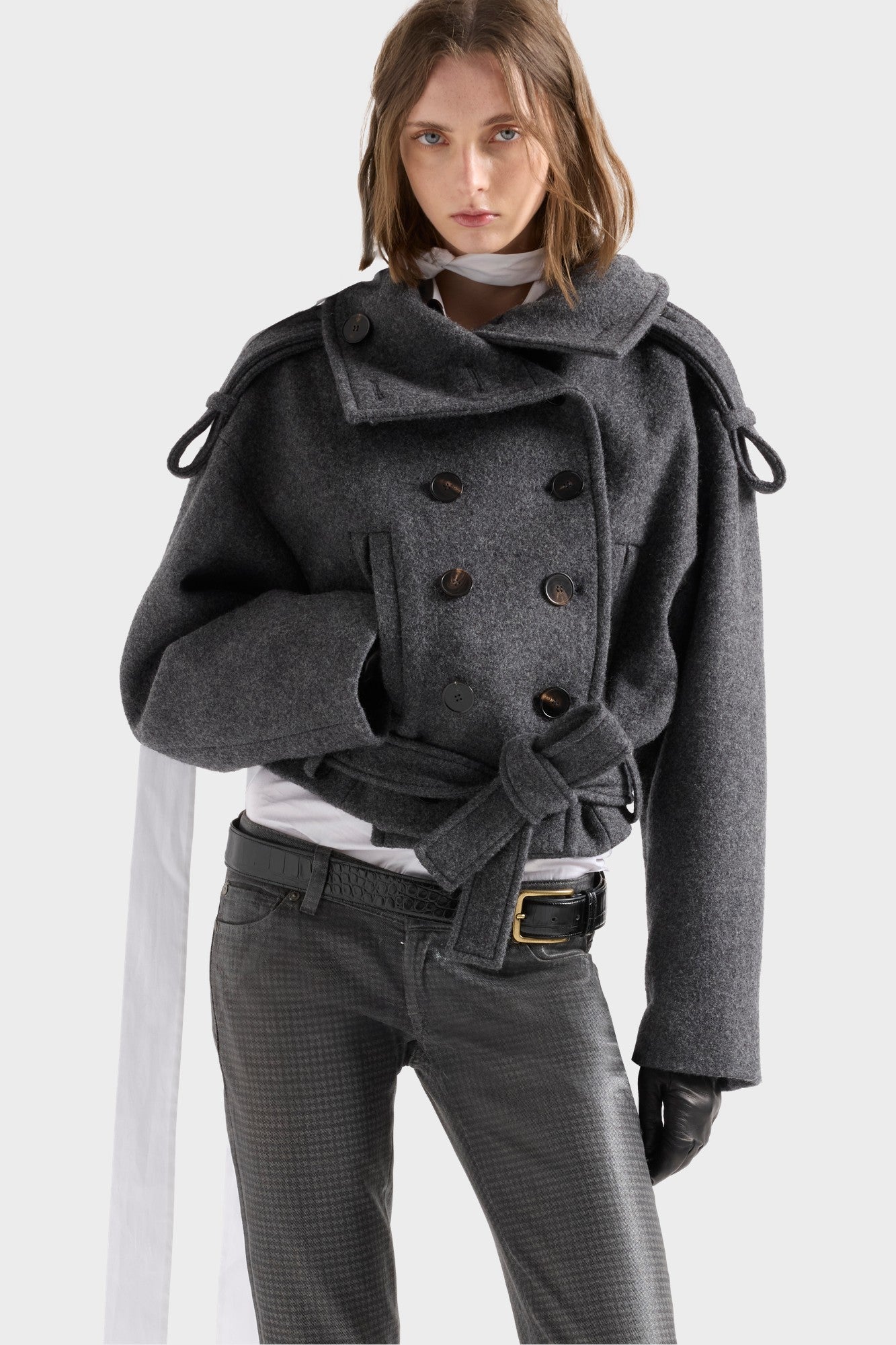 7-for-all-mankind-double-breasted-high-neck-short-coat-wollmantel-in-wool-gunmet image 3