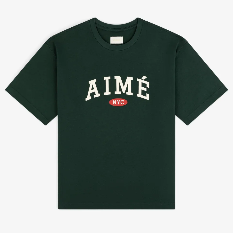 aim-leon-dore-souvenir-tee-t-shirt-gr-n-boxy-fit image 1