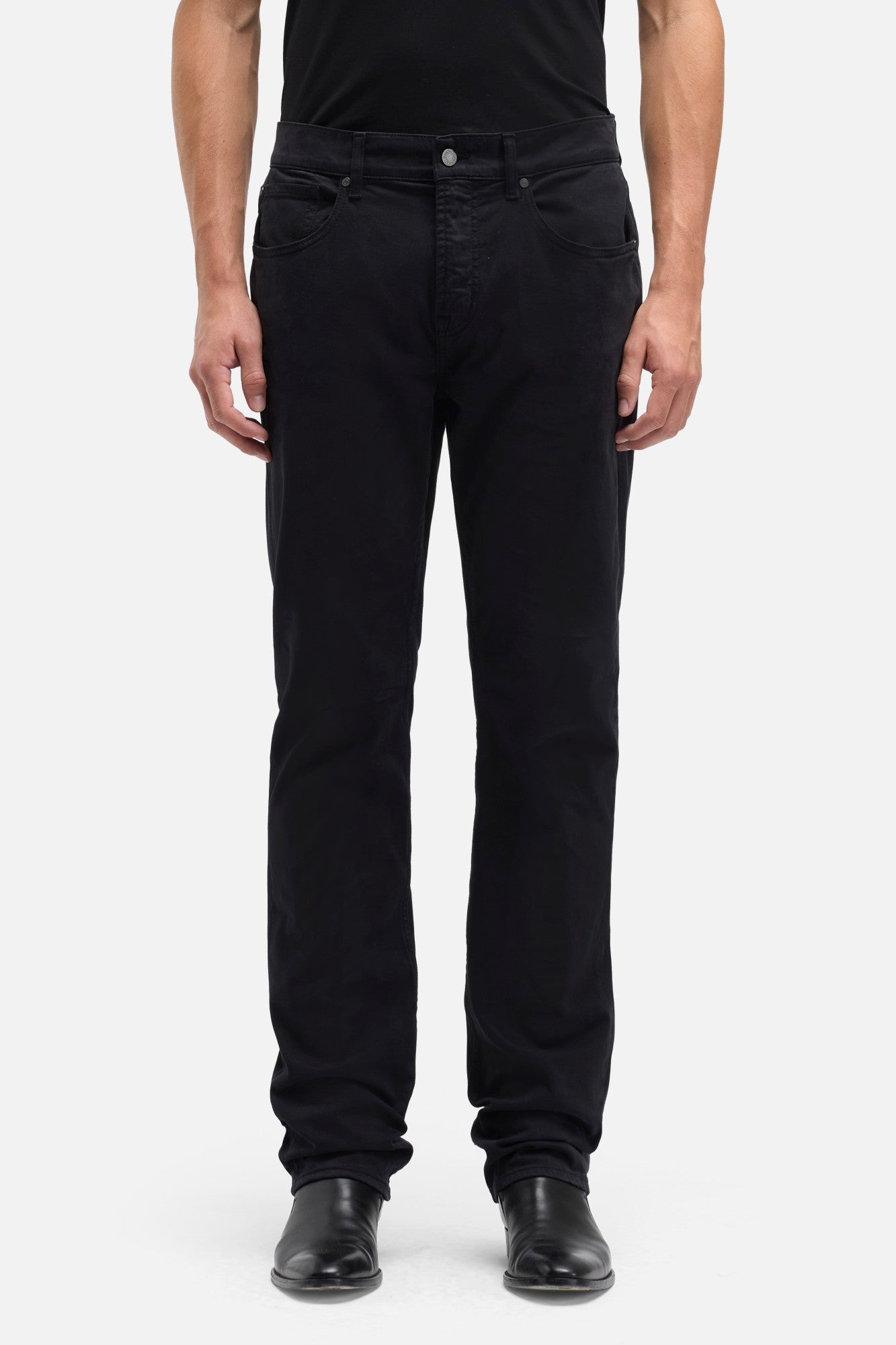 7-for-all-mankind-luxe-performance-sateen-the-straight-hose-in-black image 3