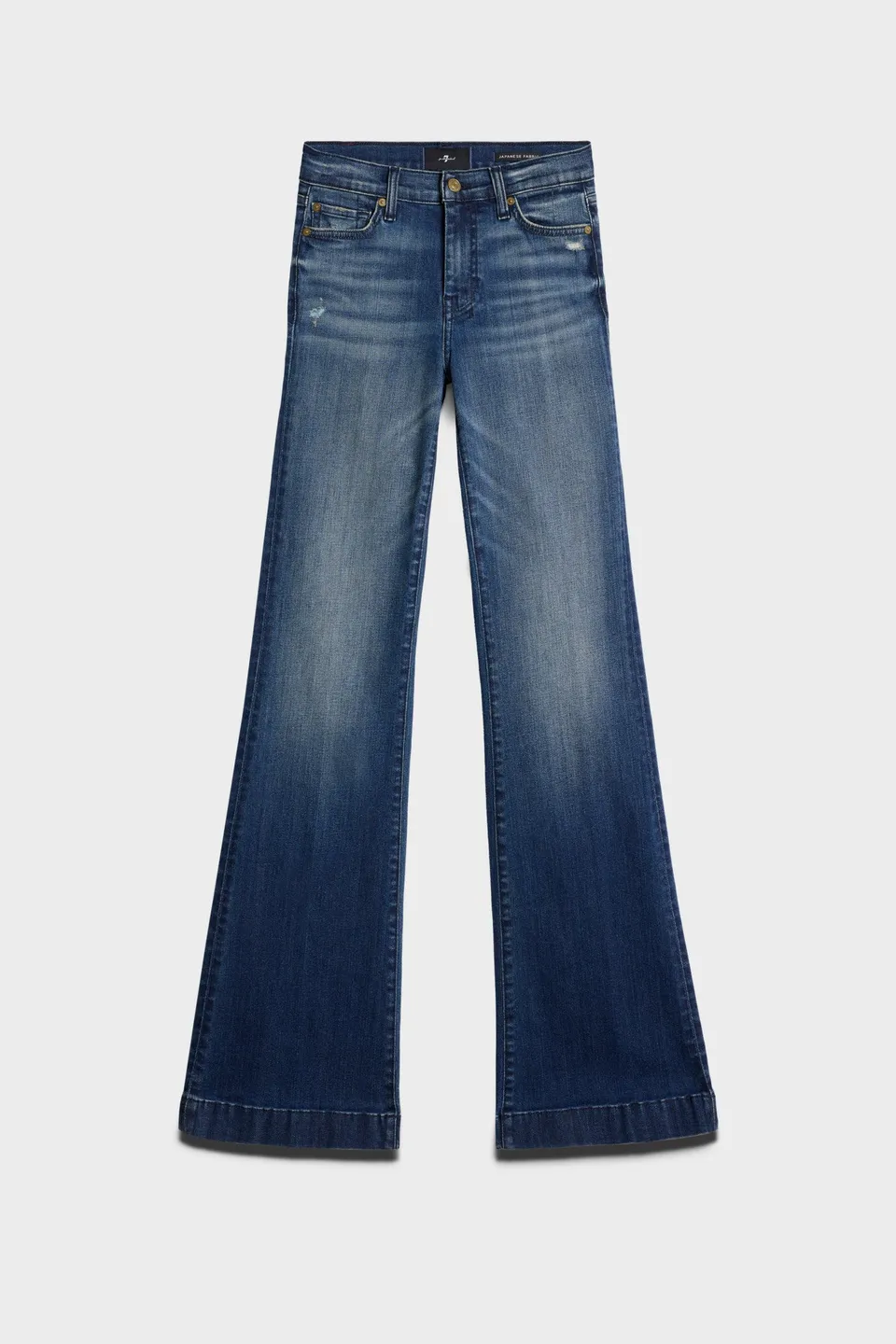 7-for-all-mankind-dojo-36-slim-illusion-lake-blue-flare-jeans-damen image 1