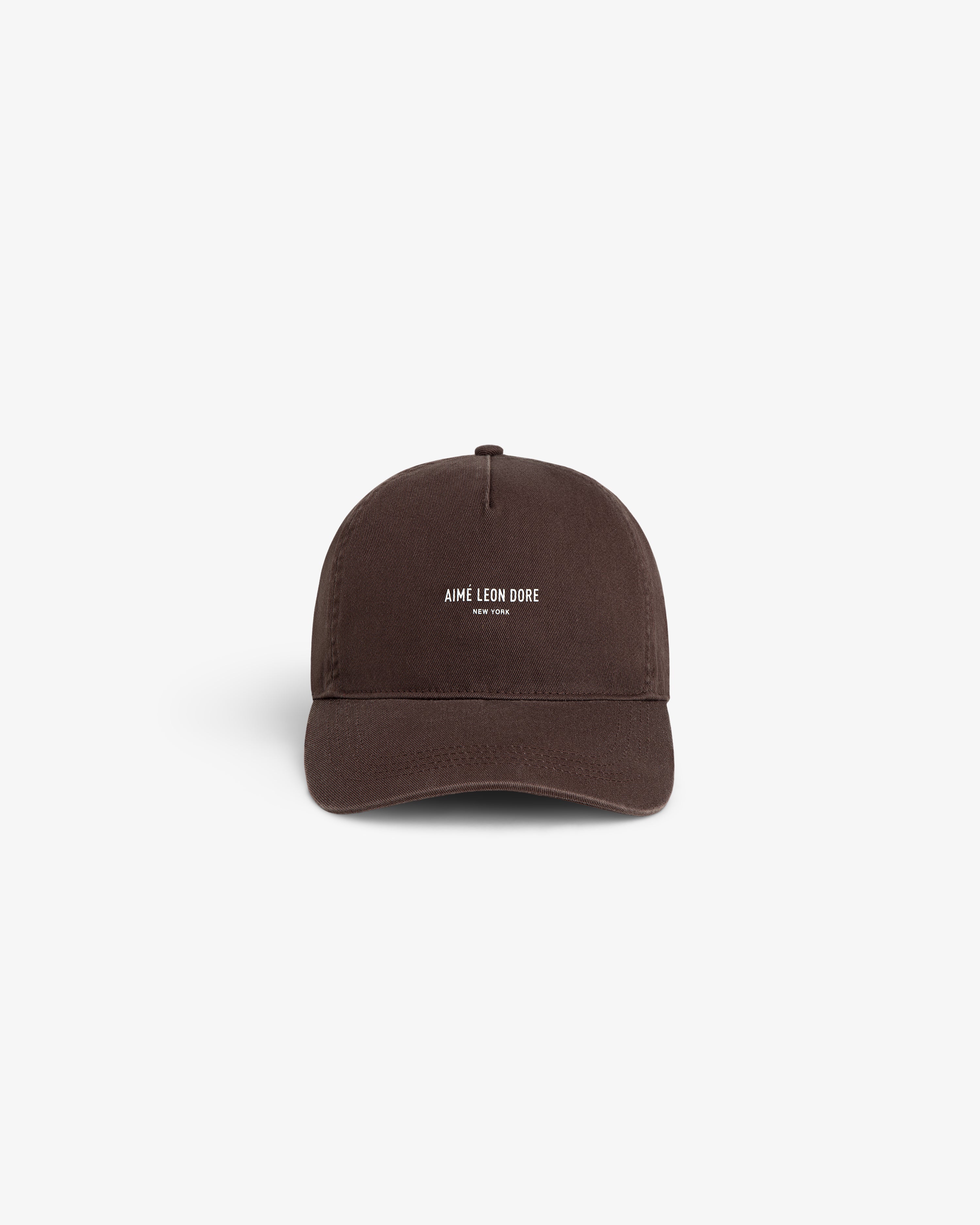 aim-leon-dore-micro-logo-hat-braun-5-panel image 2