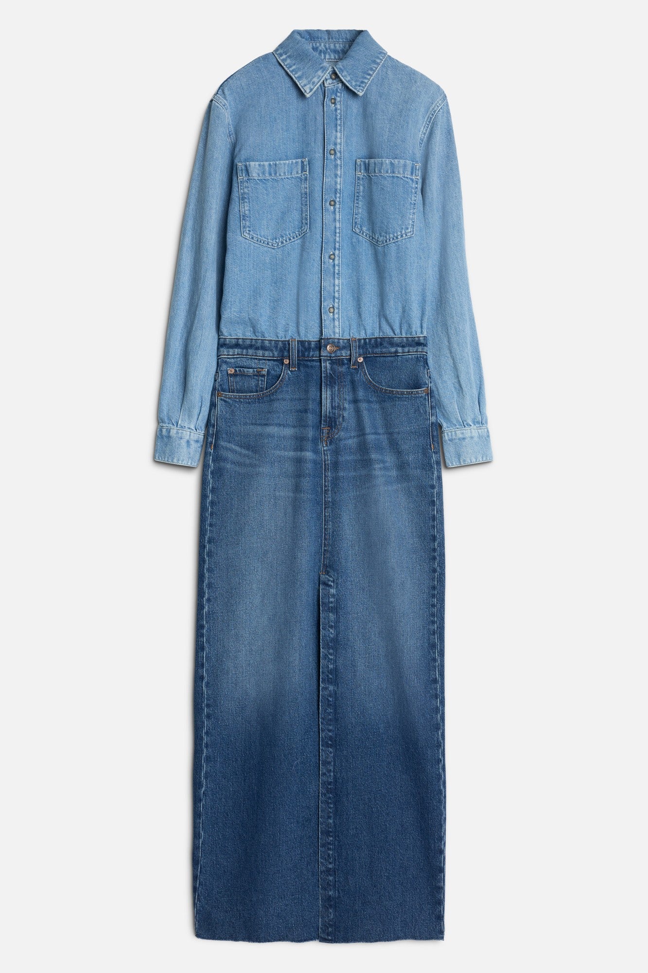 7-for-all-mankind-maxi-dress-denimkleid-in-ipanema image 1