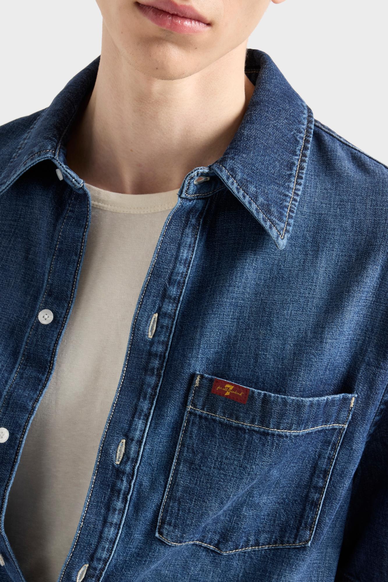 7-for-all-mankind-short-sleeve-regular-hemd-denim-duster-herren image 4