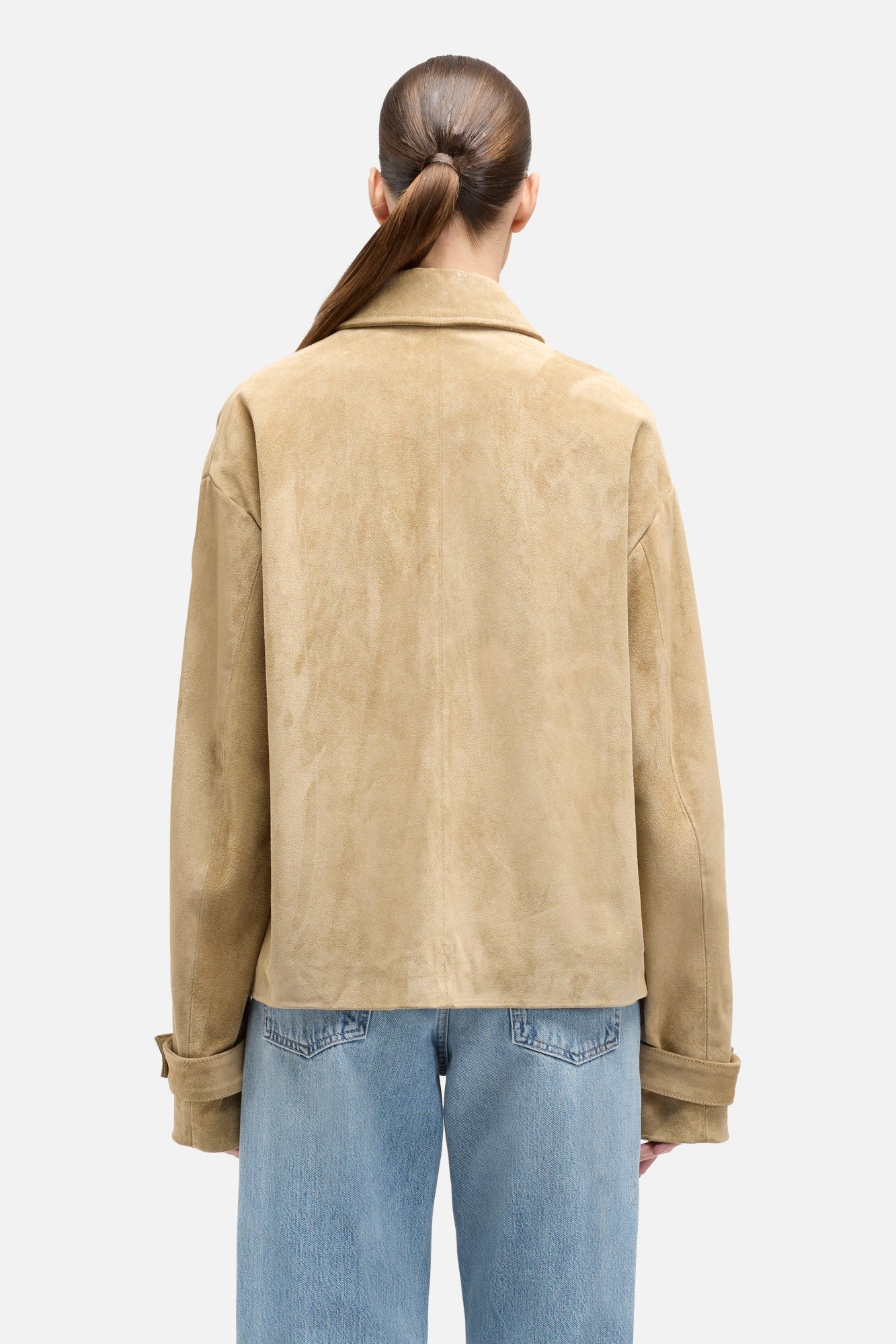 7-for-all-mankind-suede-cropped-chore-jacket-safari image 5