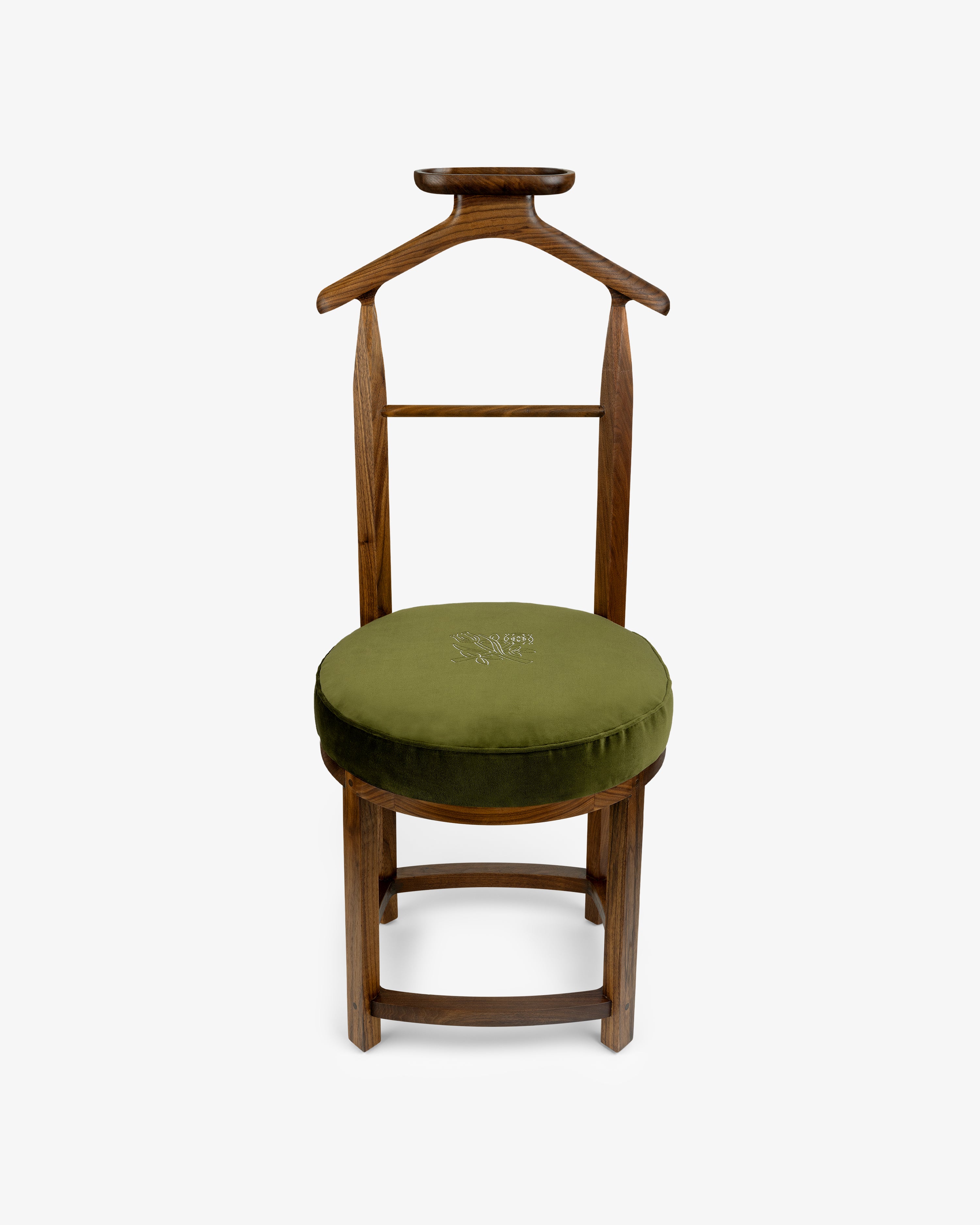 aim-leon-dore-queens-crest-valet-chair-braun-gr-n image 2