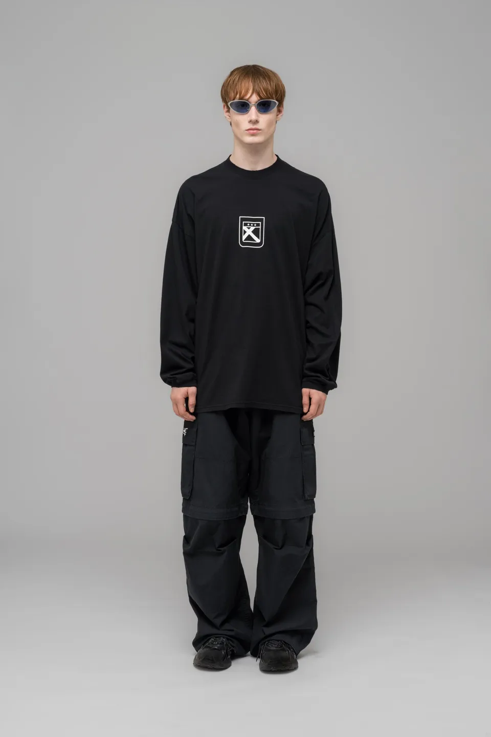 032c-fainting-cross-oversized-longsleeve-washed-black-2 image 1