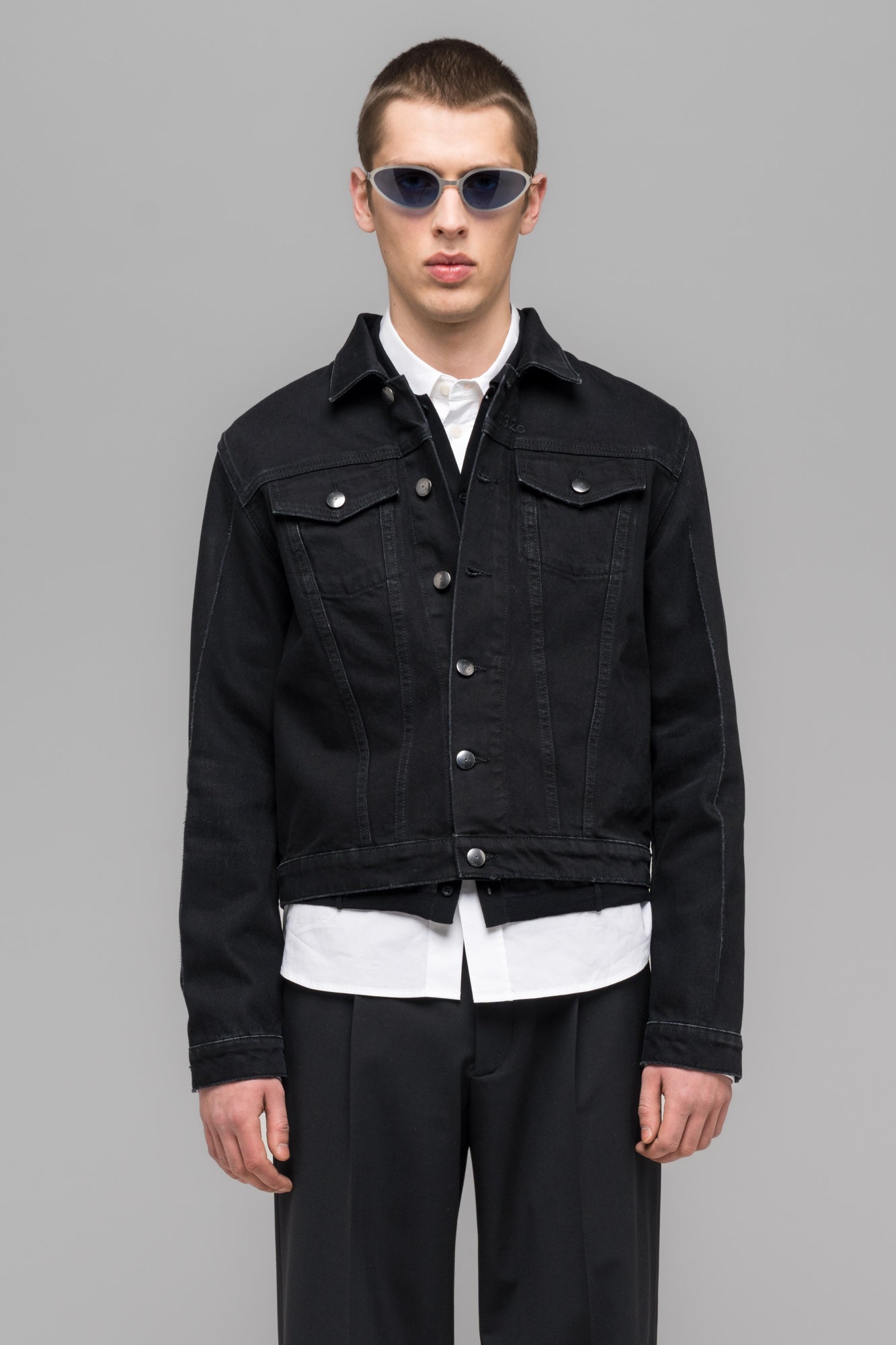 032c-boxy-denim-jacket-washed-black-fw25 image 3
