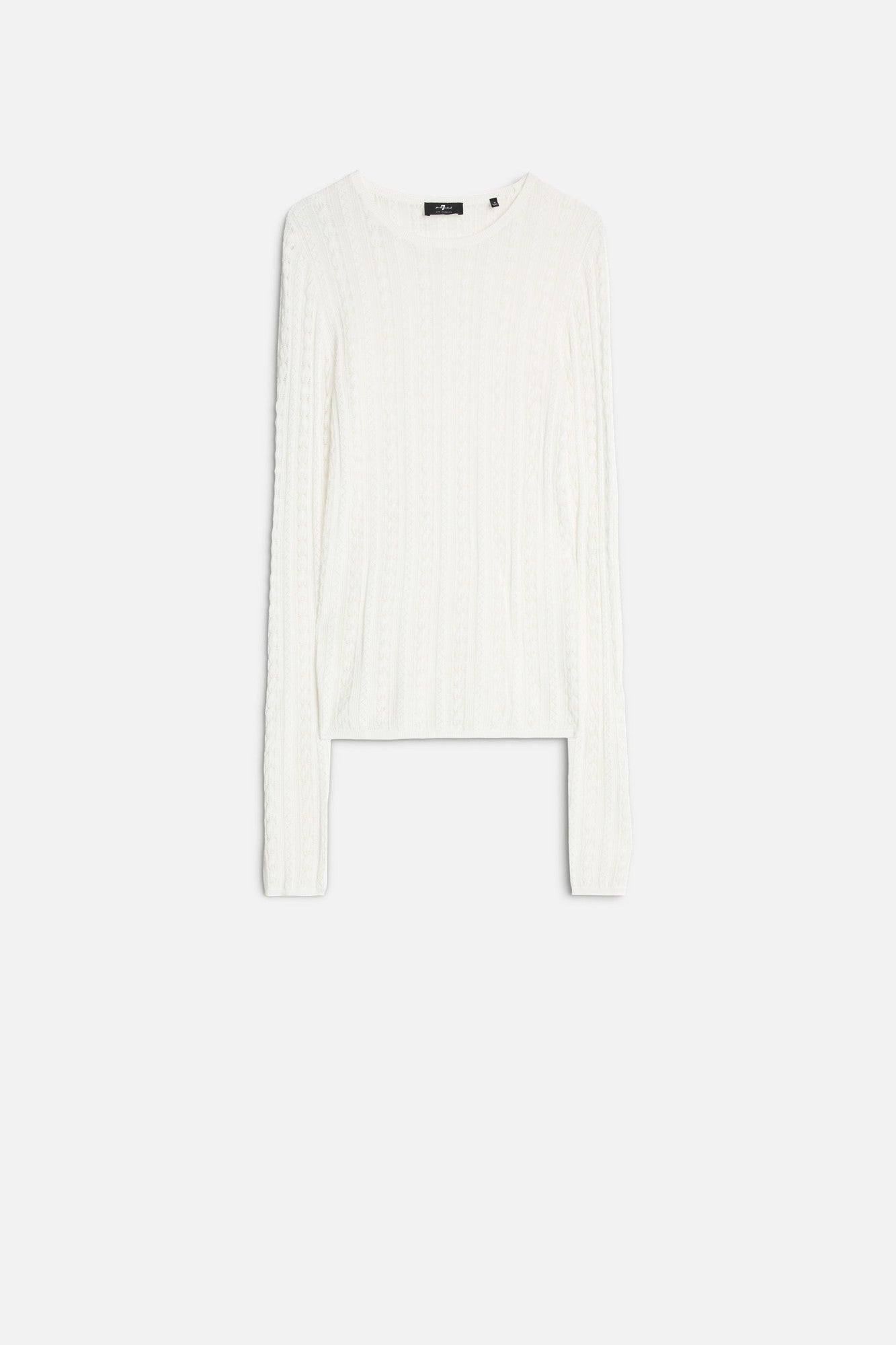 7-for-all-mankind-pointelle-crew-pullover-langarm-ivory image 1