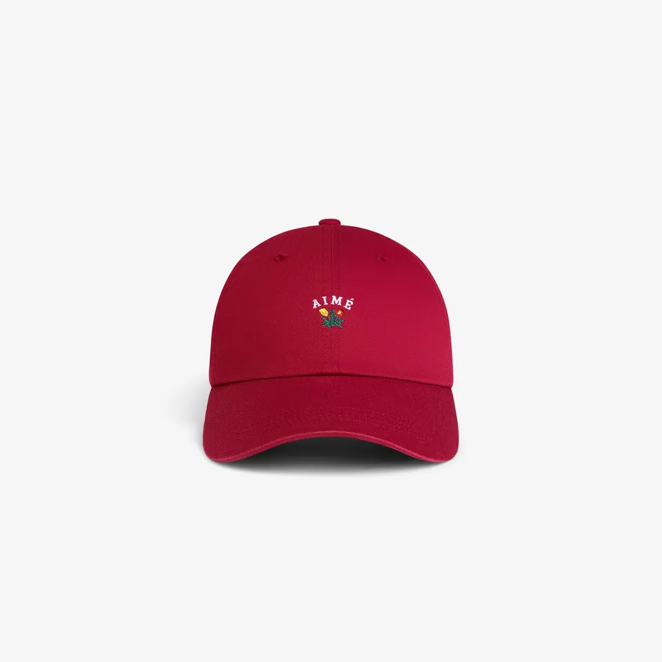 aim-leon-dore-crest-logo-5-panel-cap-rot image 1