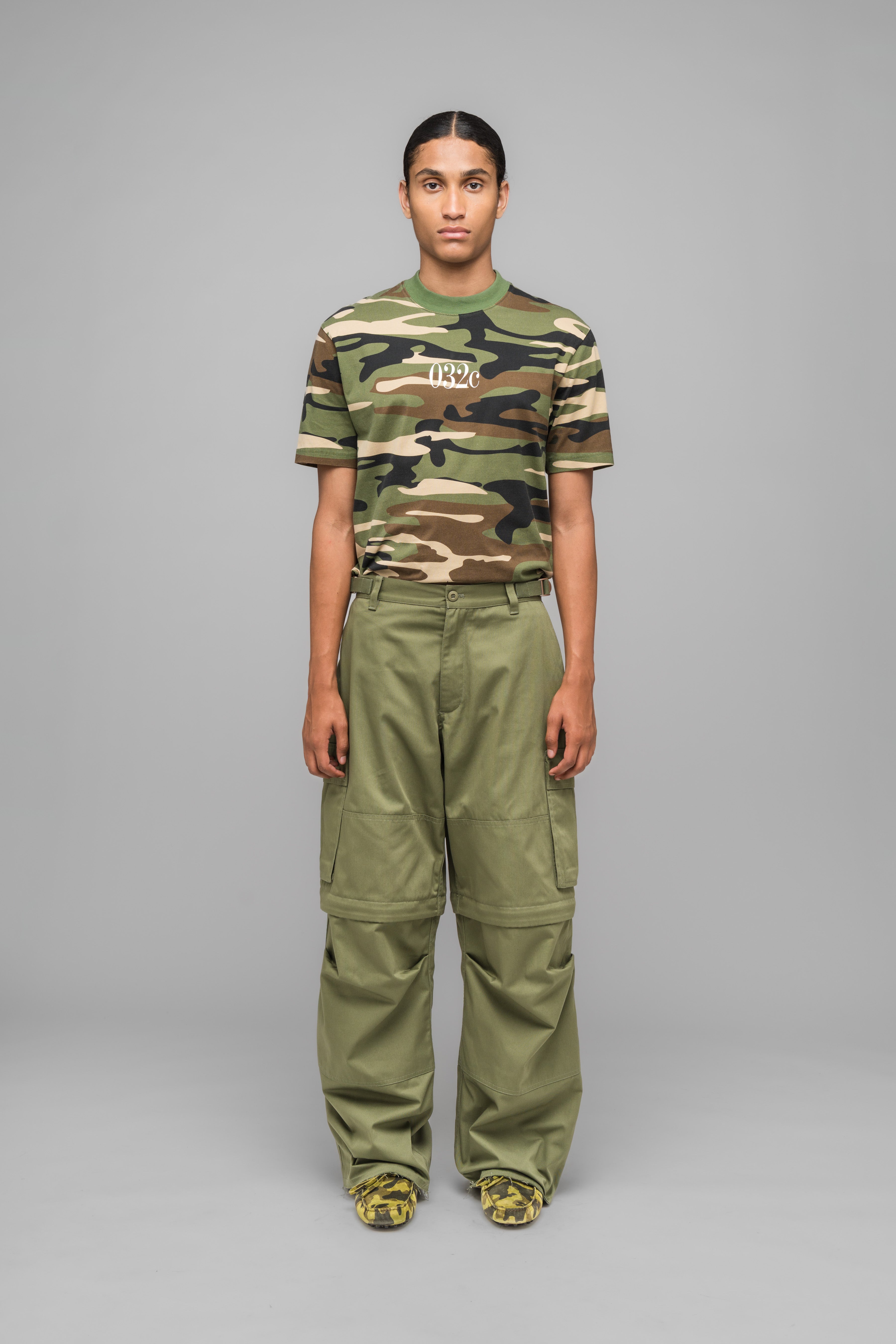 032c-masked-choice-cargo-pants-faded-green-unisex image 1