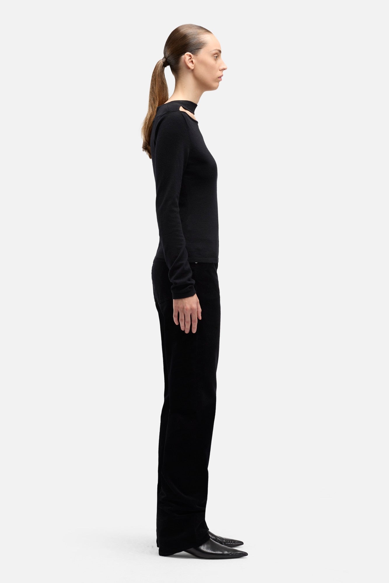 7-for-all-mankind-cashmere-blend-cutout-sweater-black-damen image 6