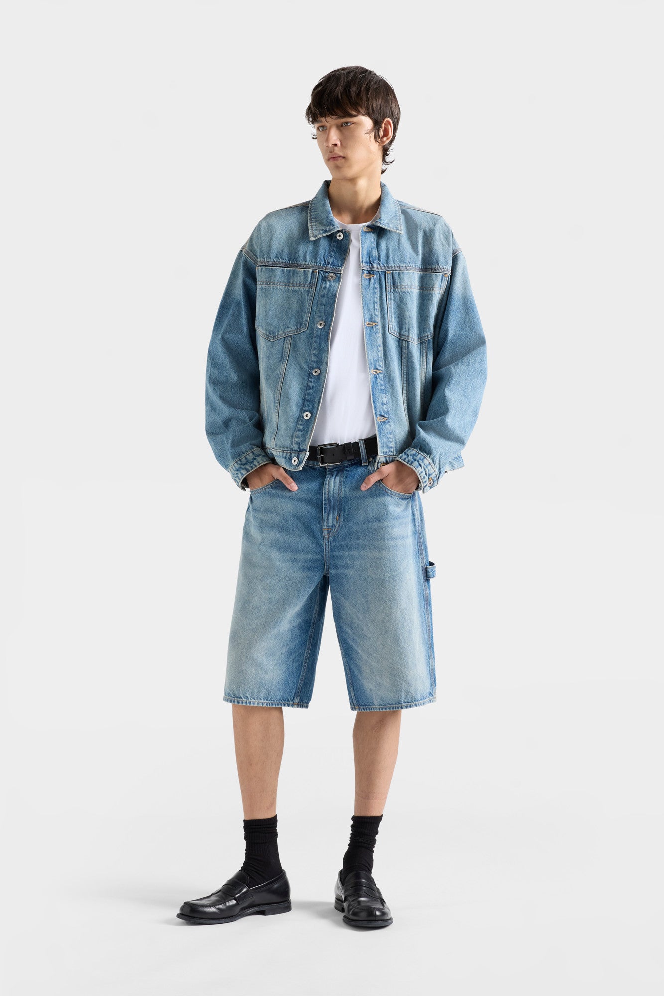 7-for-all-mankind-relaxed-trucker-jacket-denim-mount-jeansjacke image 2
