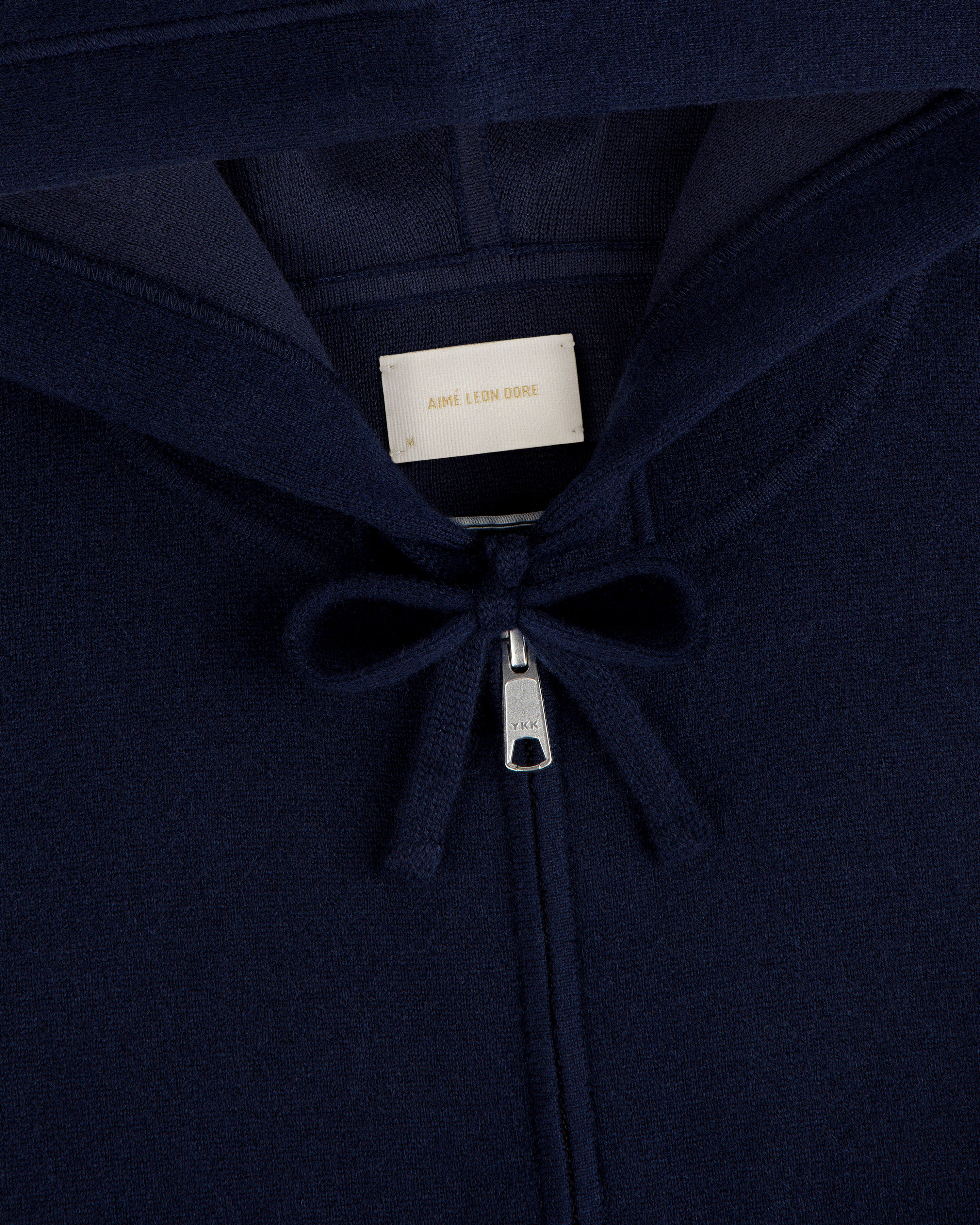 aim-leon-dore-full-zip-pavilion-cashmere-hoodie-cashmere-kapuzenjacke-navy image 3