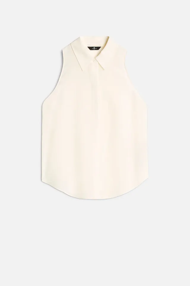 7-for-all-mankind-rmellose-seiden-bluse-ivory-damen image 1