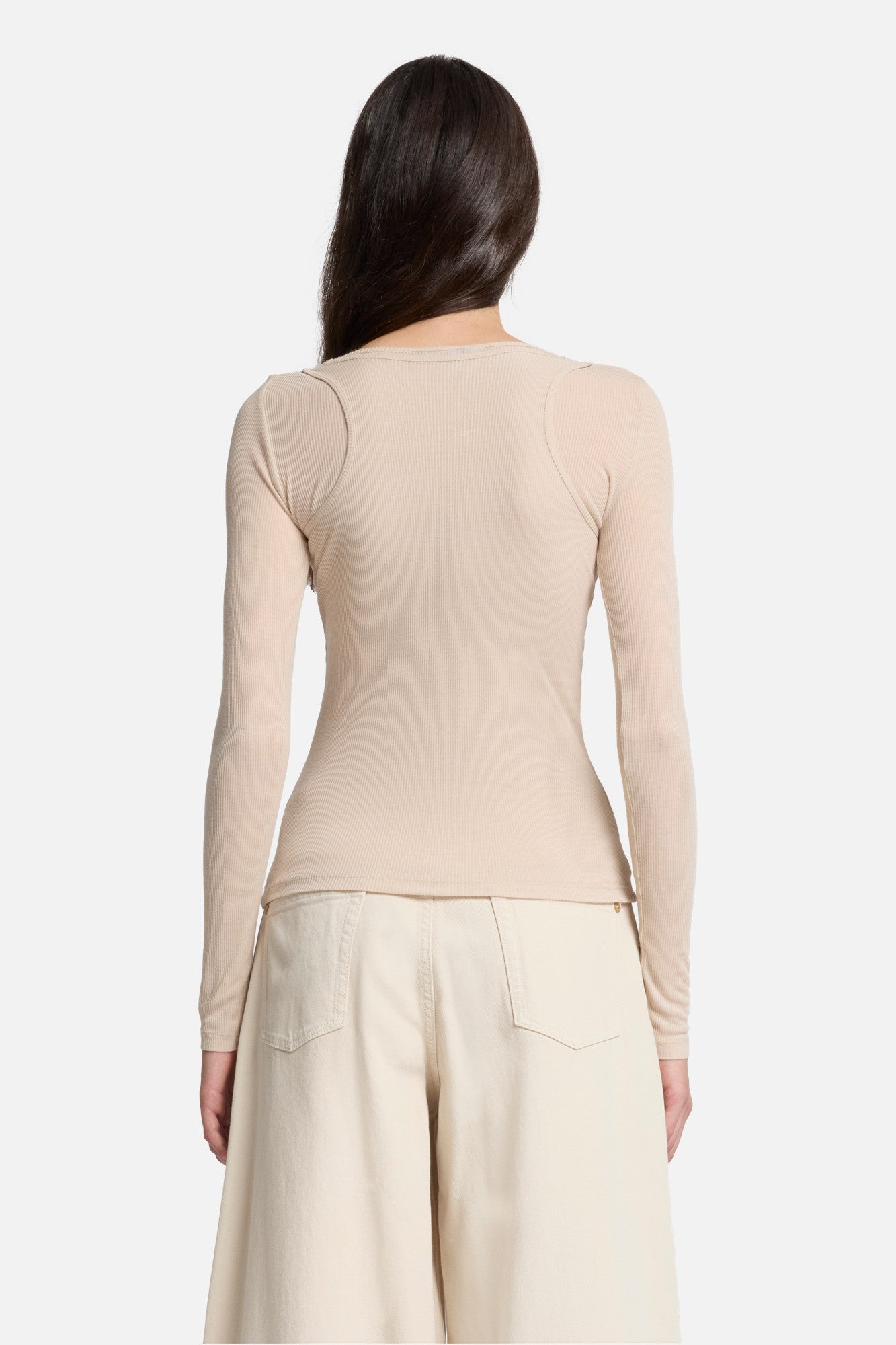 7-for-all-mankind-double-layer-longsleeve-rib-nude-damen-top image 5