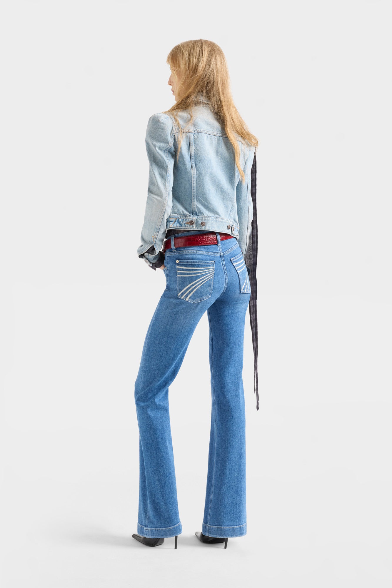 7-for-all-mankind-dojo-flare-jeans-slim-illusion-marine-damen image 5