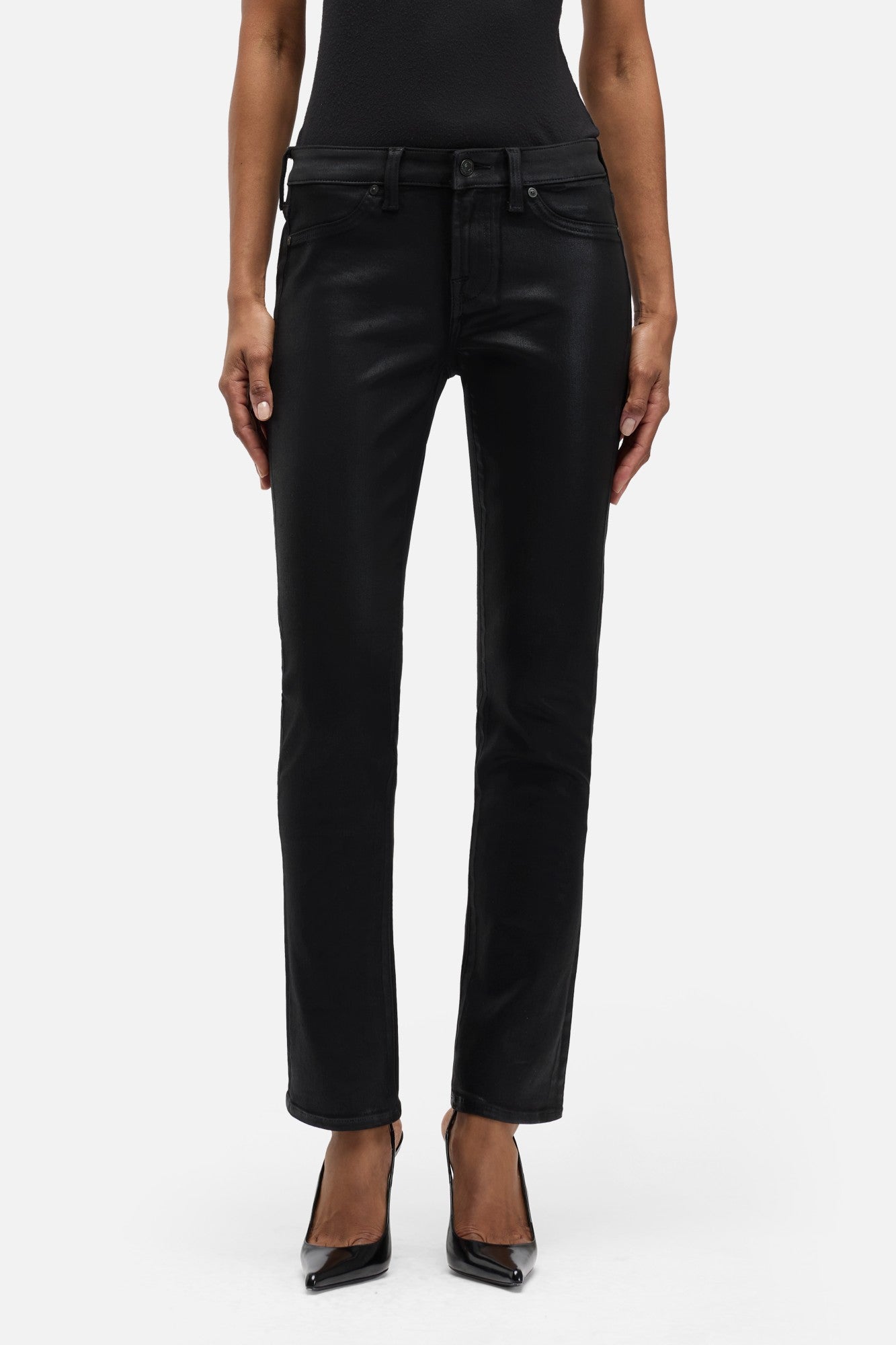7-for-all-mankind-low-skinny-damen-jeans-coated-slim-illusion-black image 3