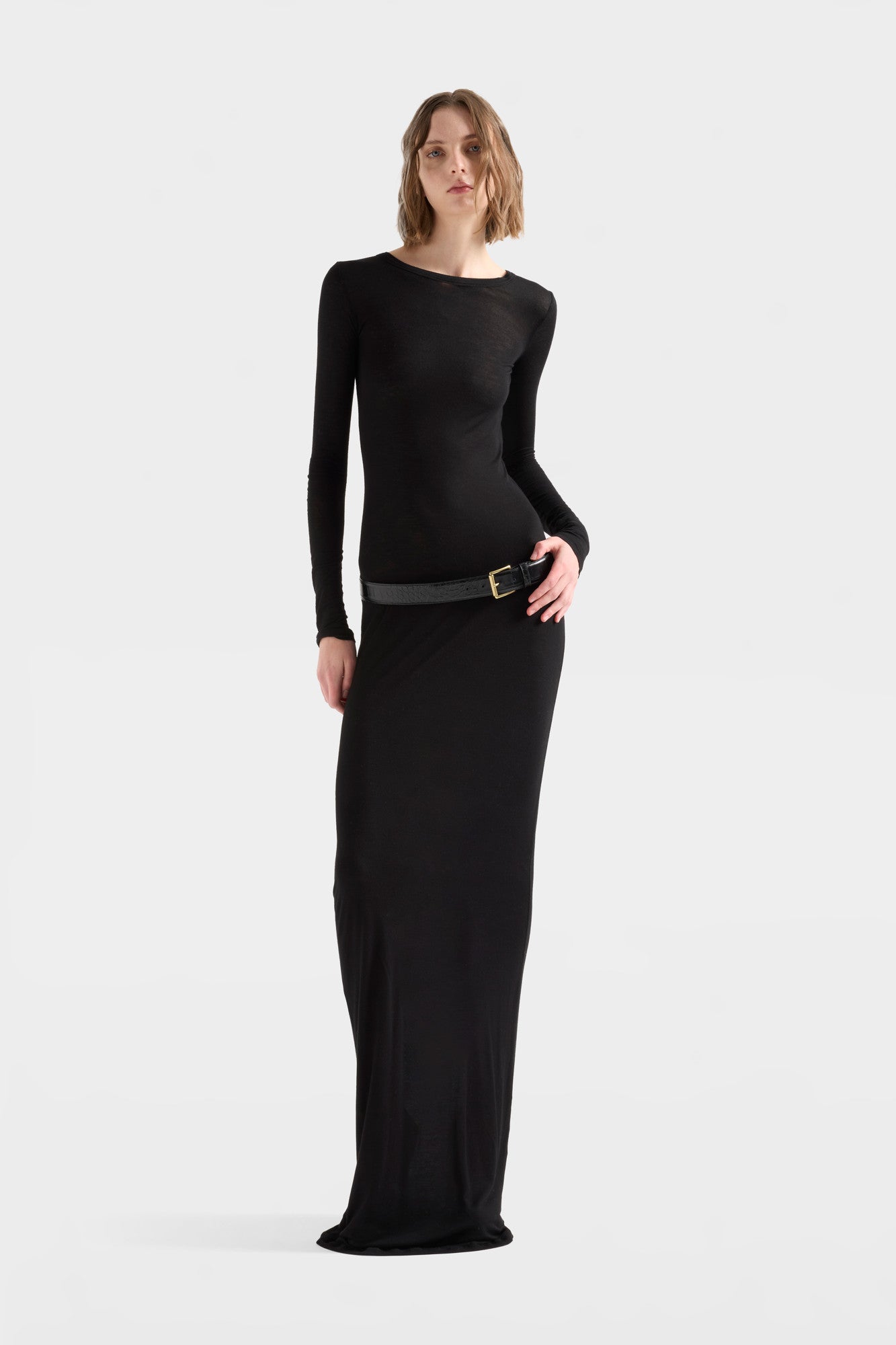 7-for-all-mankind-fitted-dress-viscose-night-damenkleid image 3