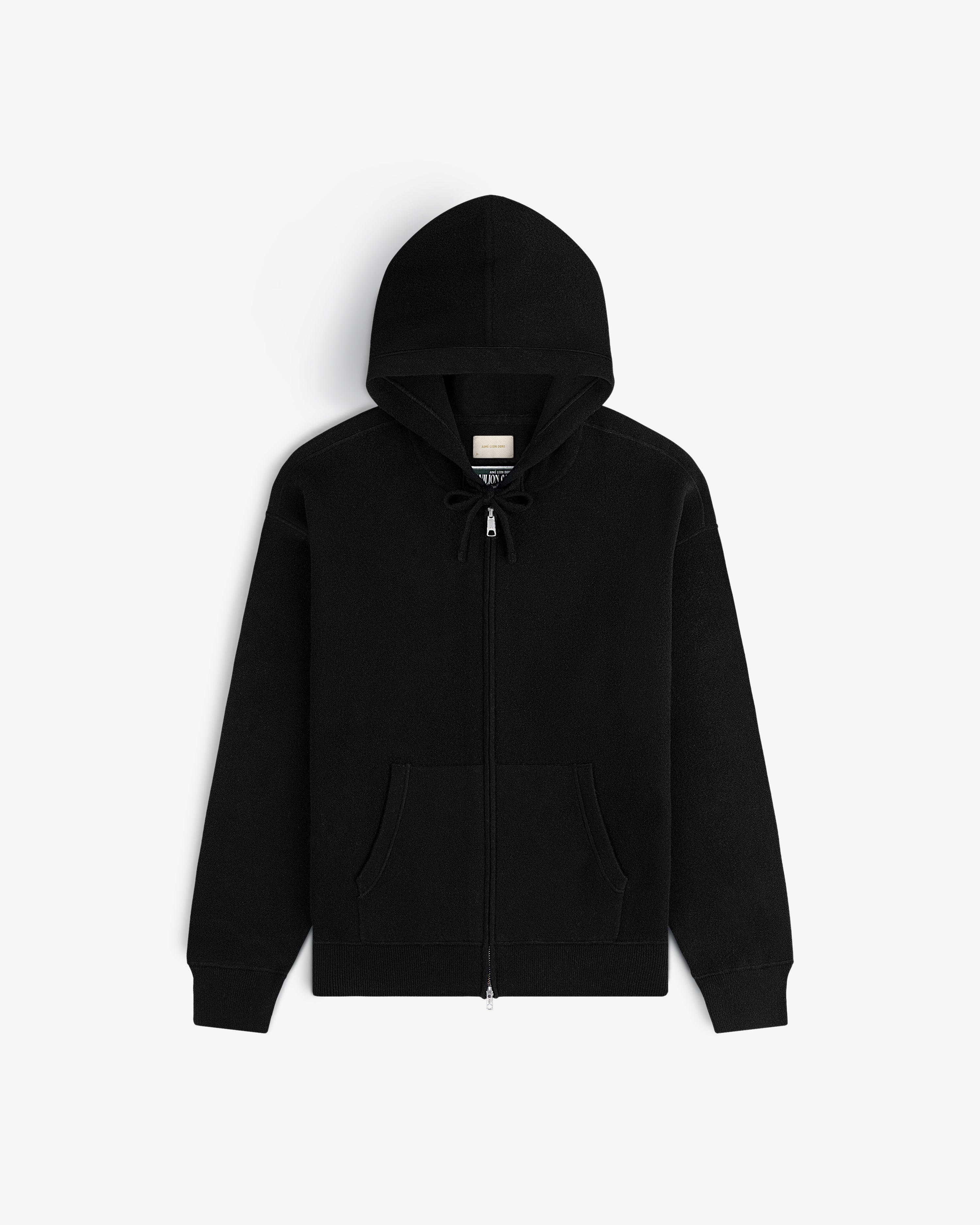 aim-leon-dore-full-zip-pavilion-cashmere-hoodie-schwarz image 2