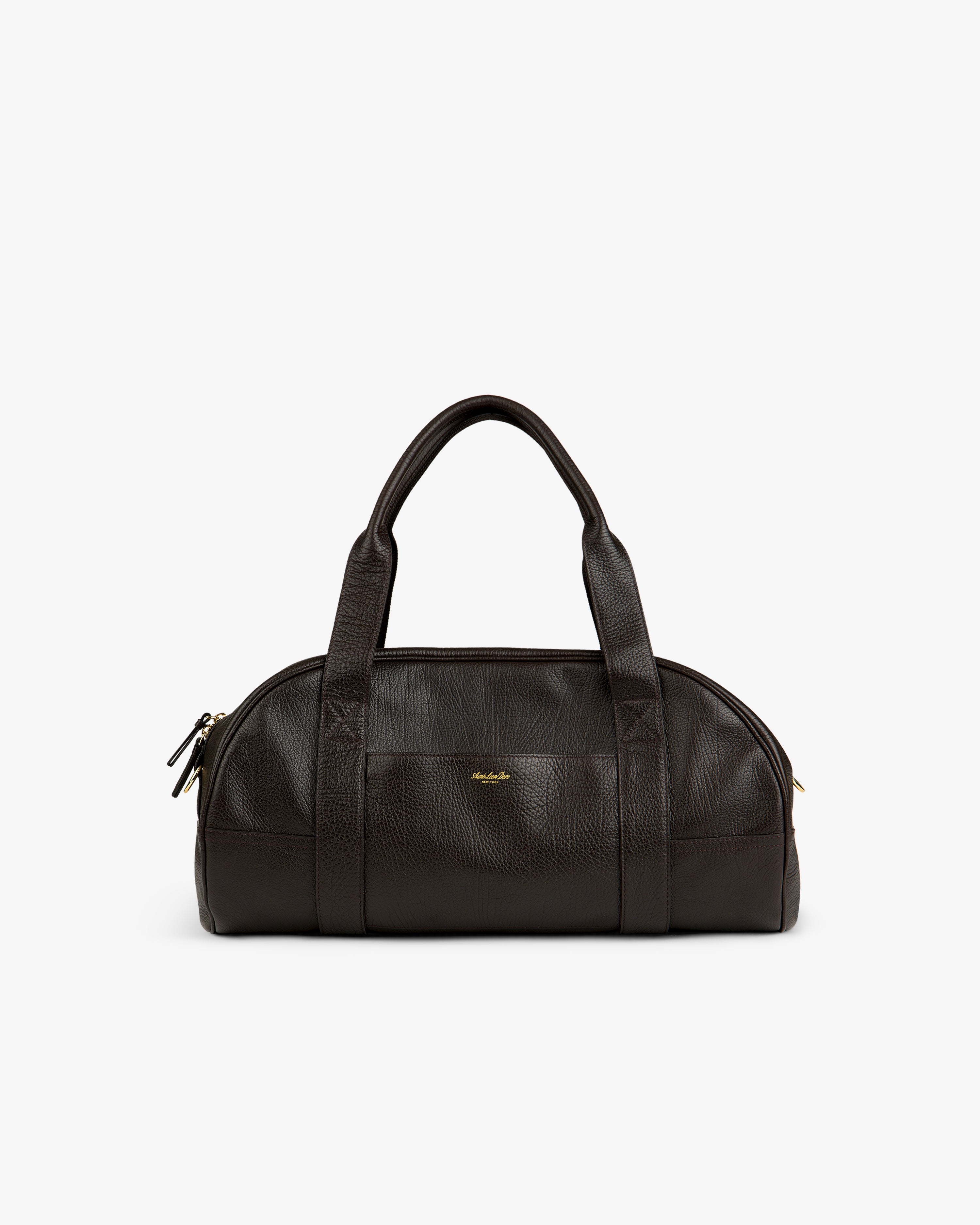 aim-leon-dore-tumbled-leather-duffle-bag-braun image 3