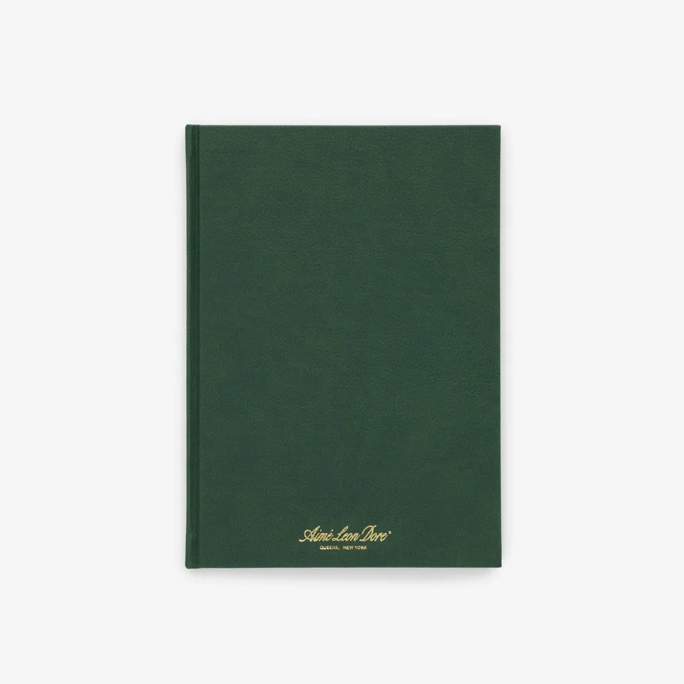 aim-leon-dore-hardcover-sketchbook-a5-notizbuch-gr-n image 1
