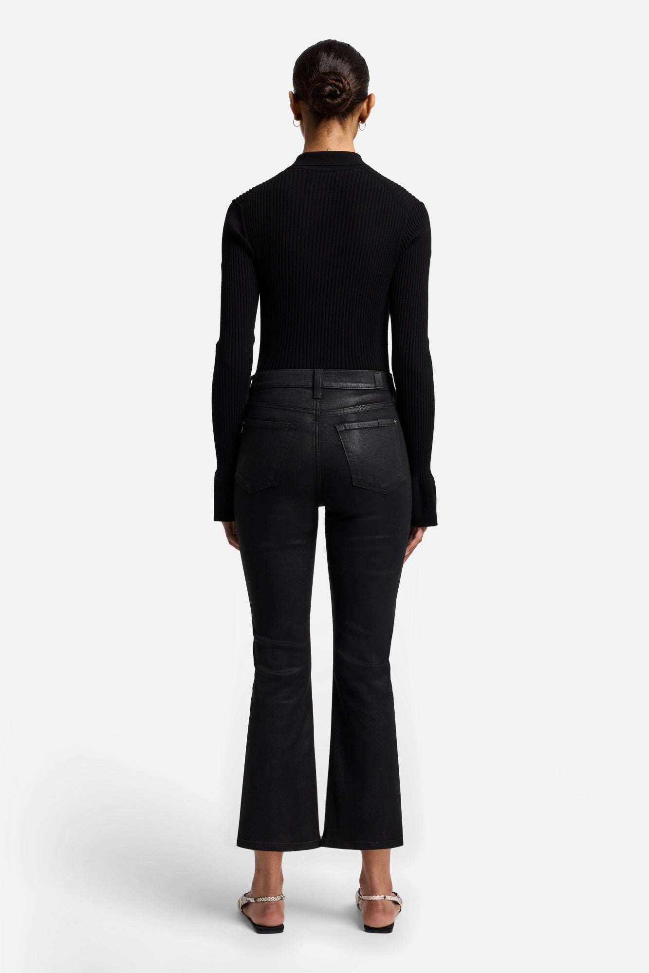 7-for-all-mankind-high-waist-slim-kick-coated-black image 4