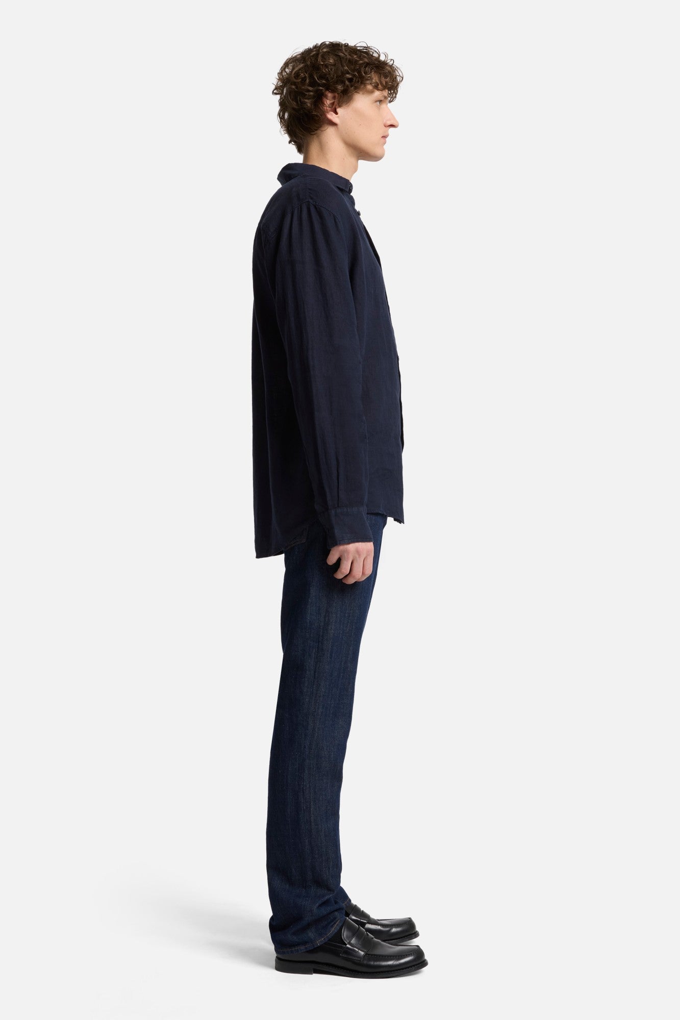 7-for-all-mankind-classic-linen-button-up-hemd-navy image 6