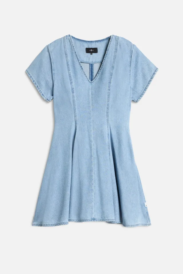 7-for-all-mankind-flared-dress-hana-damen-jeans-kleid image 1