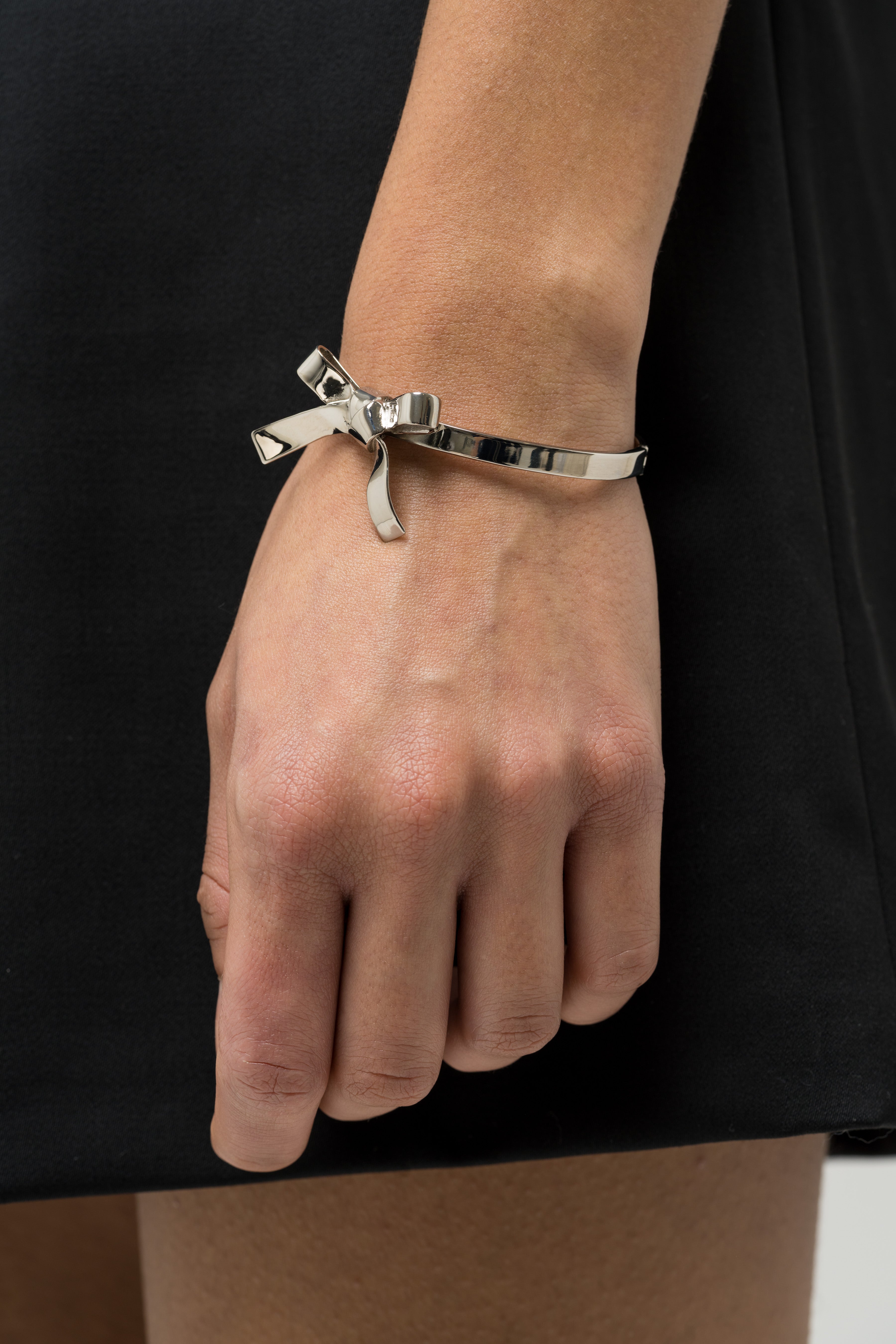 032c-bow-bracelet-silber-armband-schleife-women image 2