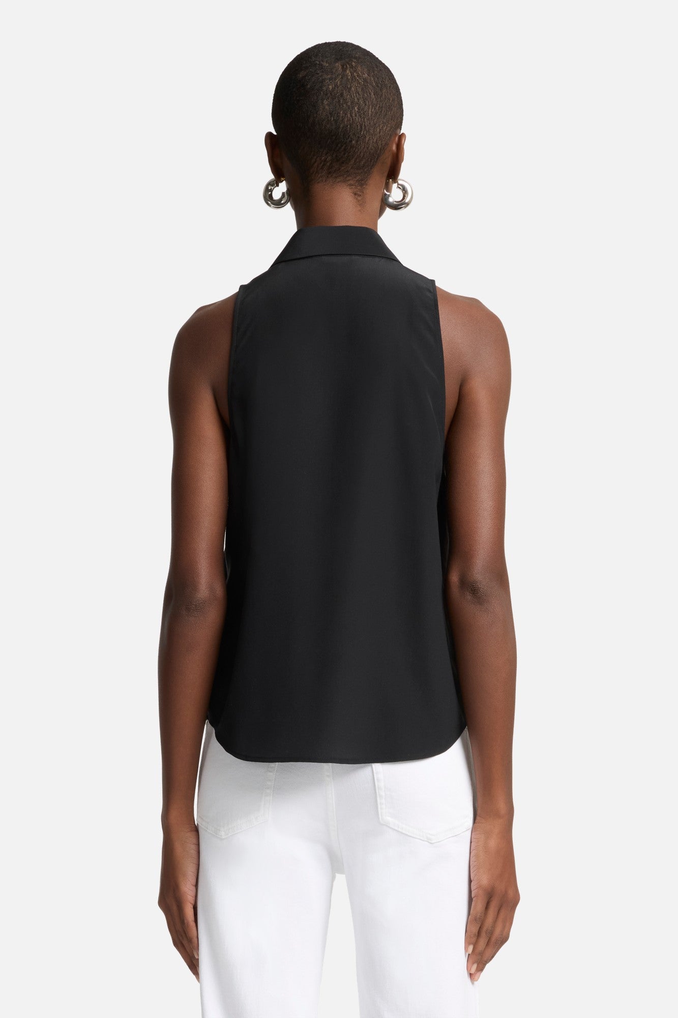 7-for-all-mankind-rmellose-seiden-bluse-schwarz image 5