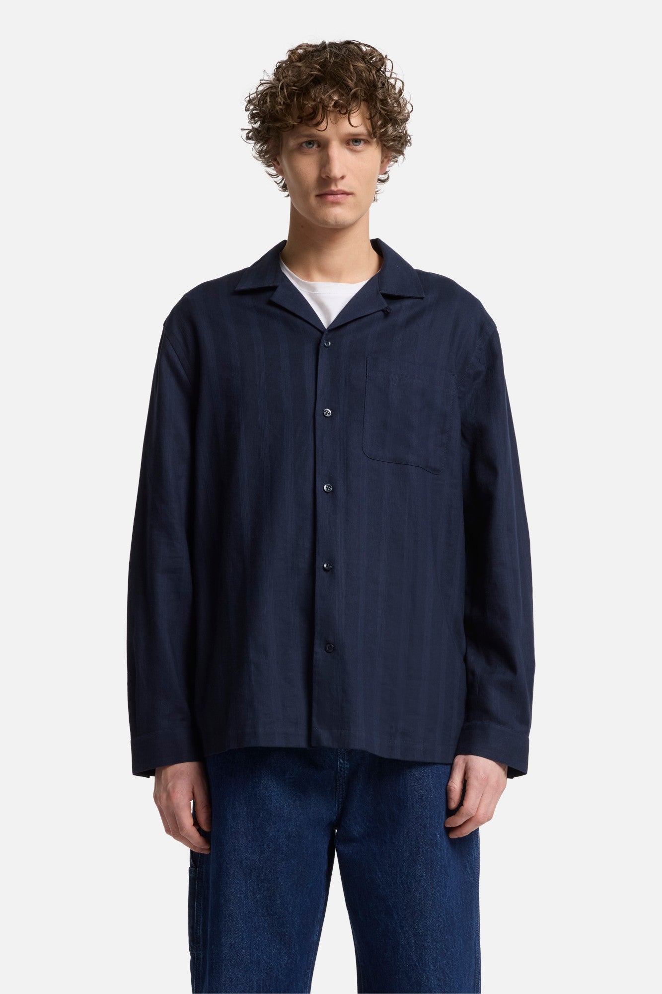 7-for-all-mankind-linen-blend-long-sleeve-camp-shirt-navy-herren-hemd image 3