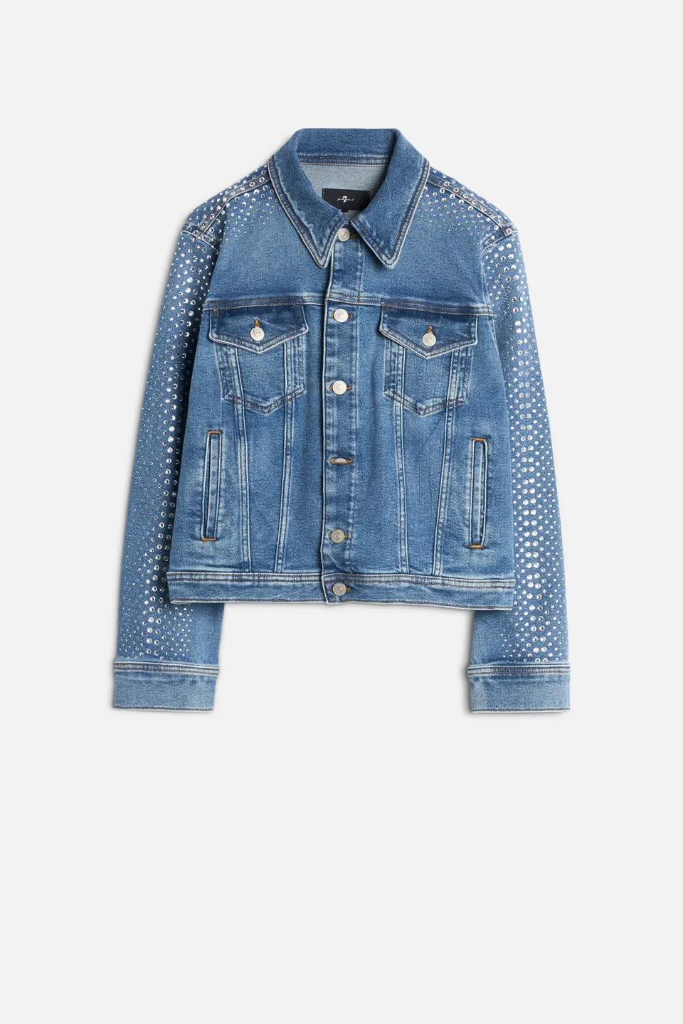 7-for-all-mankind-luxe-vintage-adi-trucker-jacke-damen-love-soul-kristall image 1