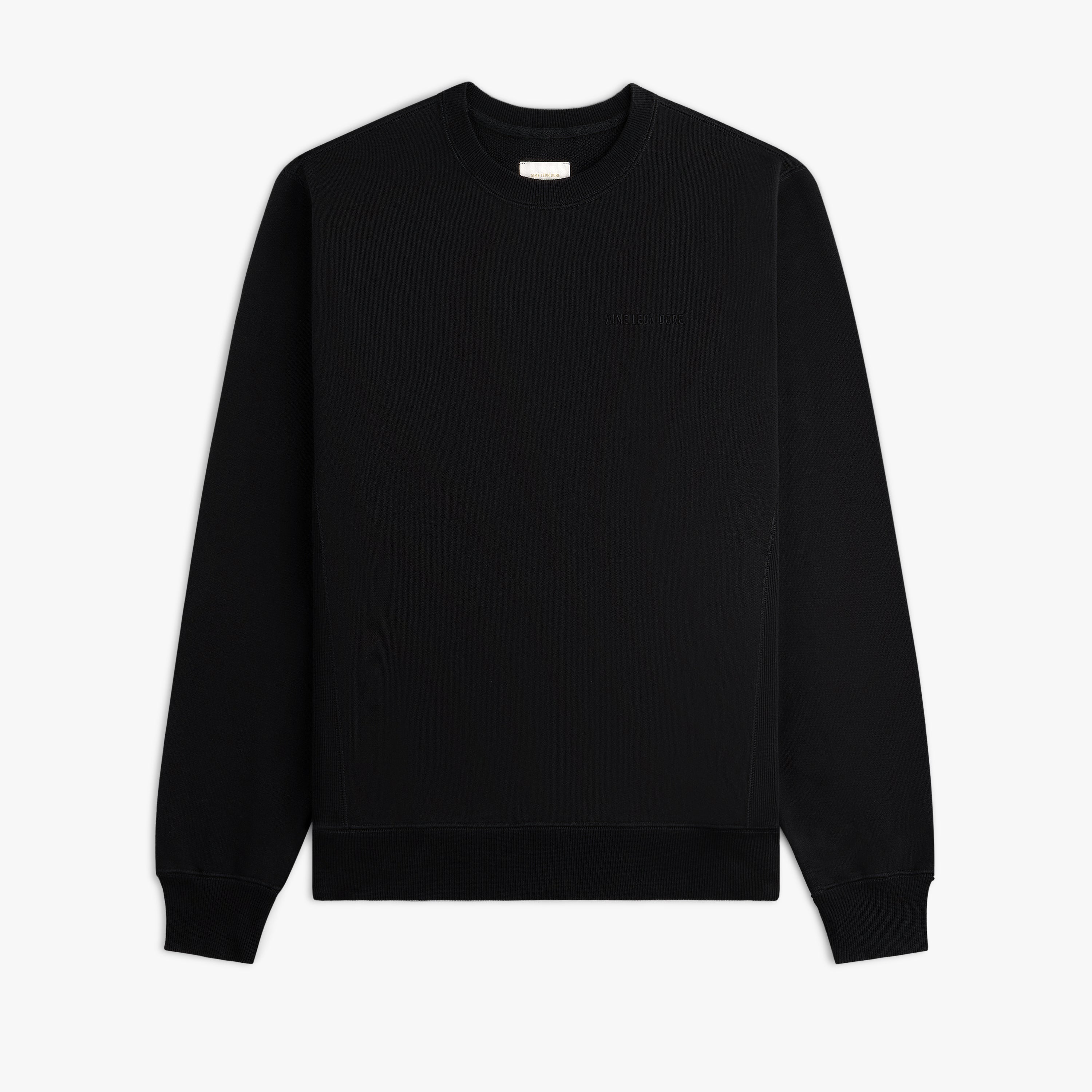 aim-leon-dore-tonal-logo-crewneck-sweatshirt-schwarz image 1