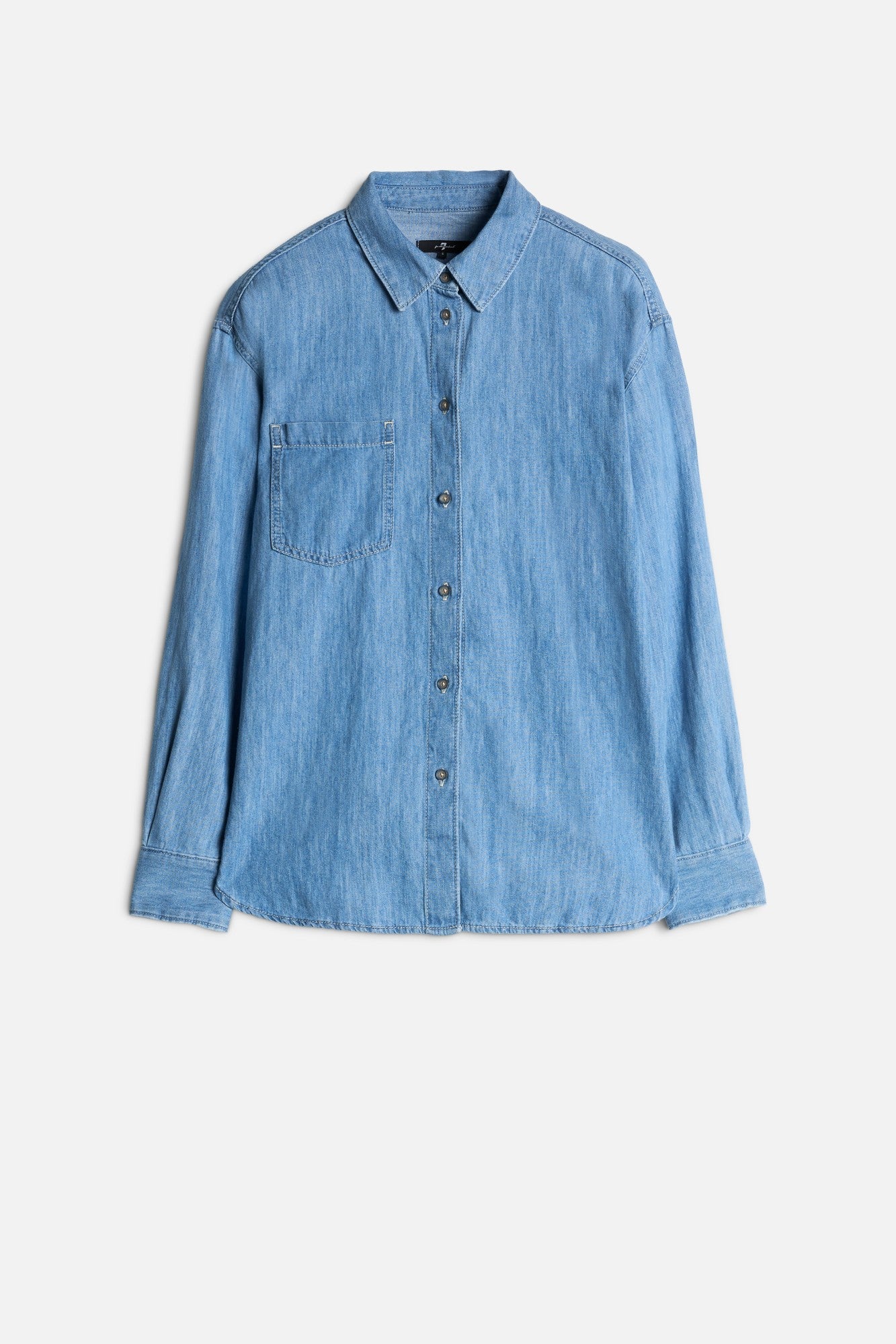 7-for-all-mankind-indigo-linen-easy-shirt-icy-hemdbluse image 1