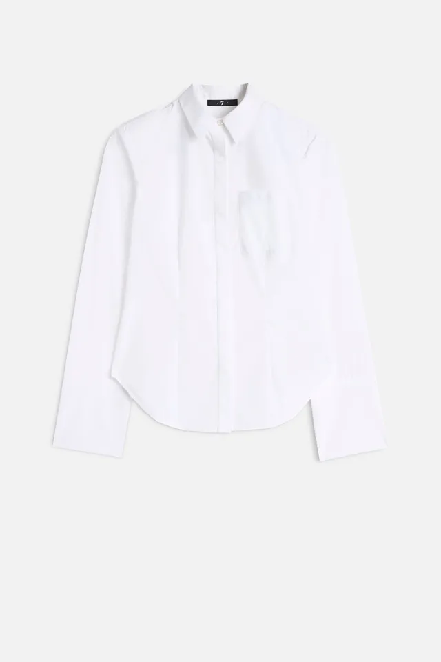 7-for-all-mankind-poplin-fitted-shirt-white-damen image 1