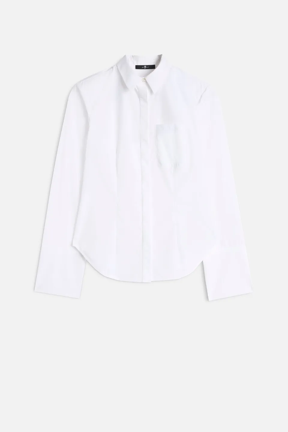 7-for-all-mankind-poplin-fitted-shirt-white-damen image 1
