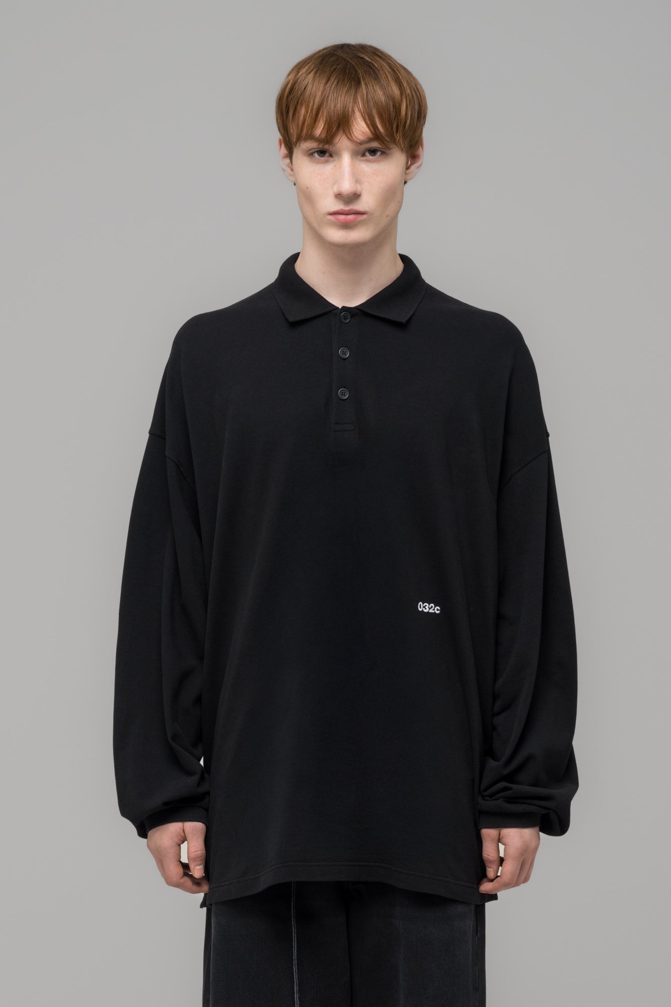 032c-speed-devil-langarm-polo-herren-washed-black-bio-baumwolle image 2