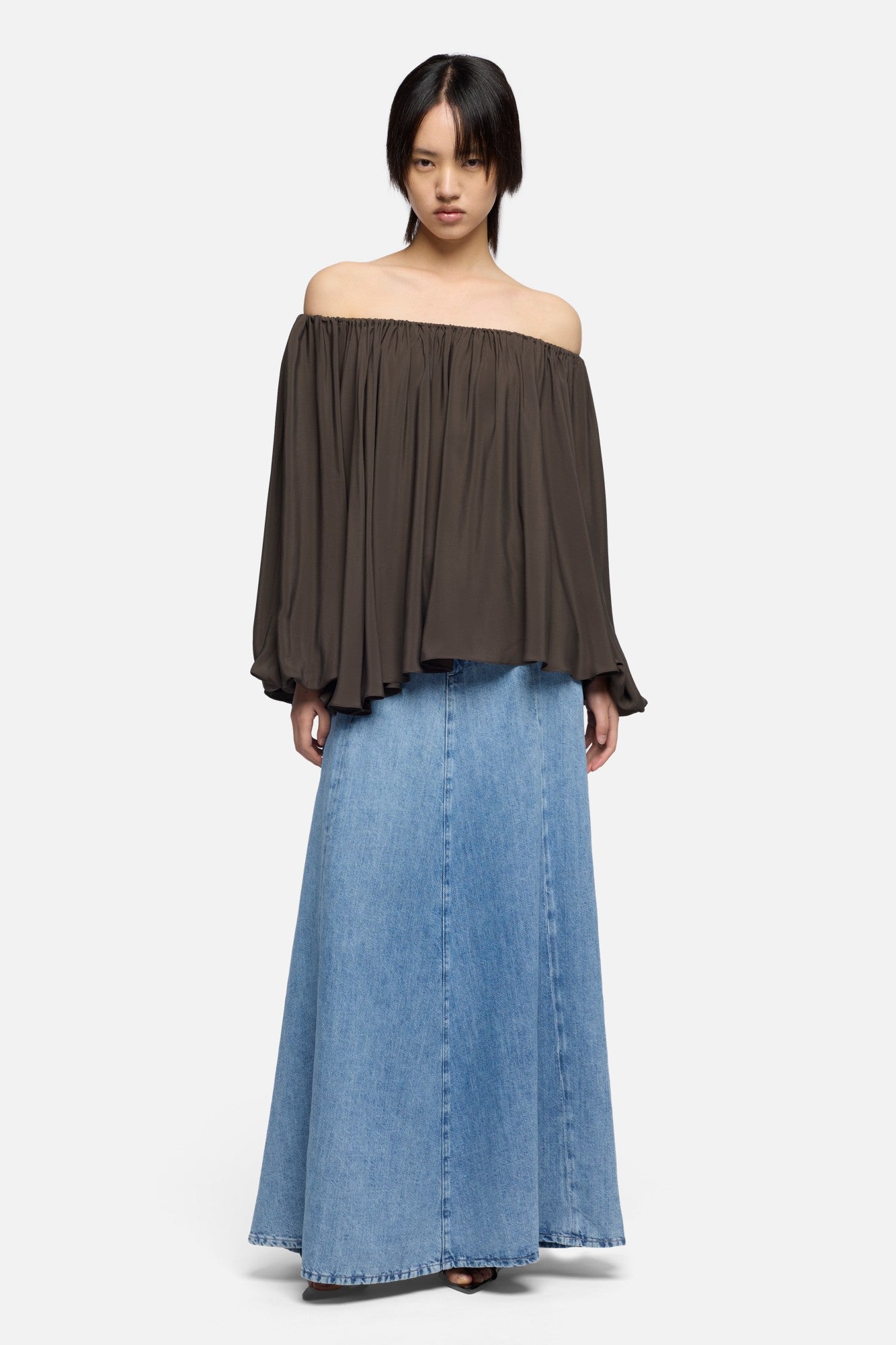 7-for-all-mankind-drama-skirt-indigo-linen-iris-maxirock image 2