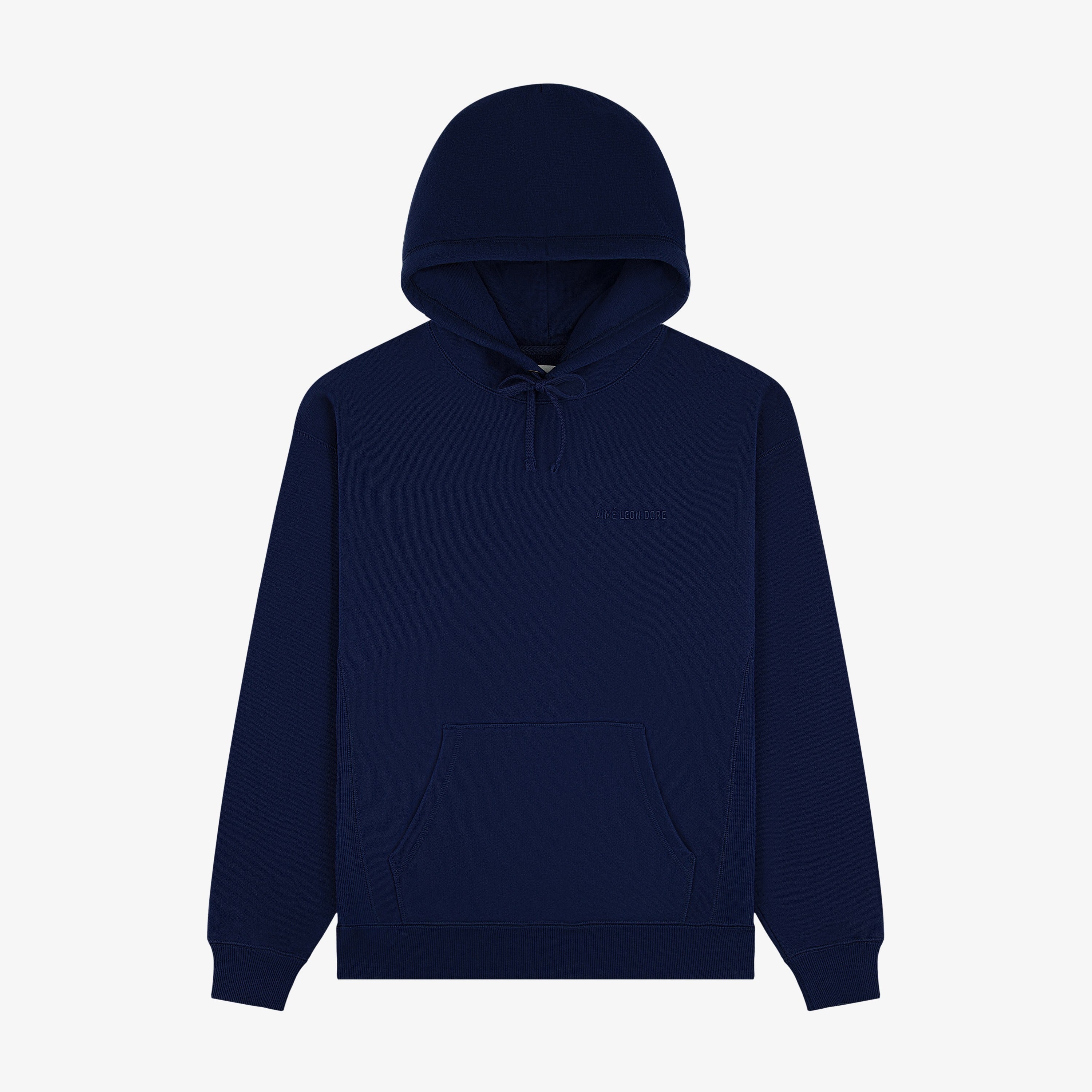 aim-leon-dore-tonal-logo-hoodie-navy image 1