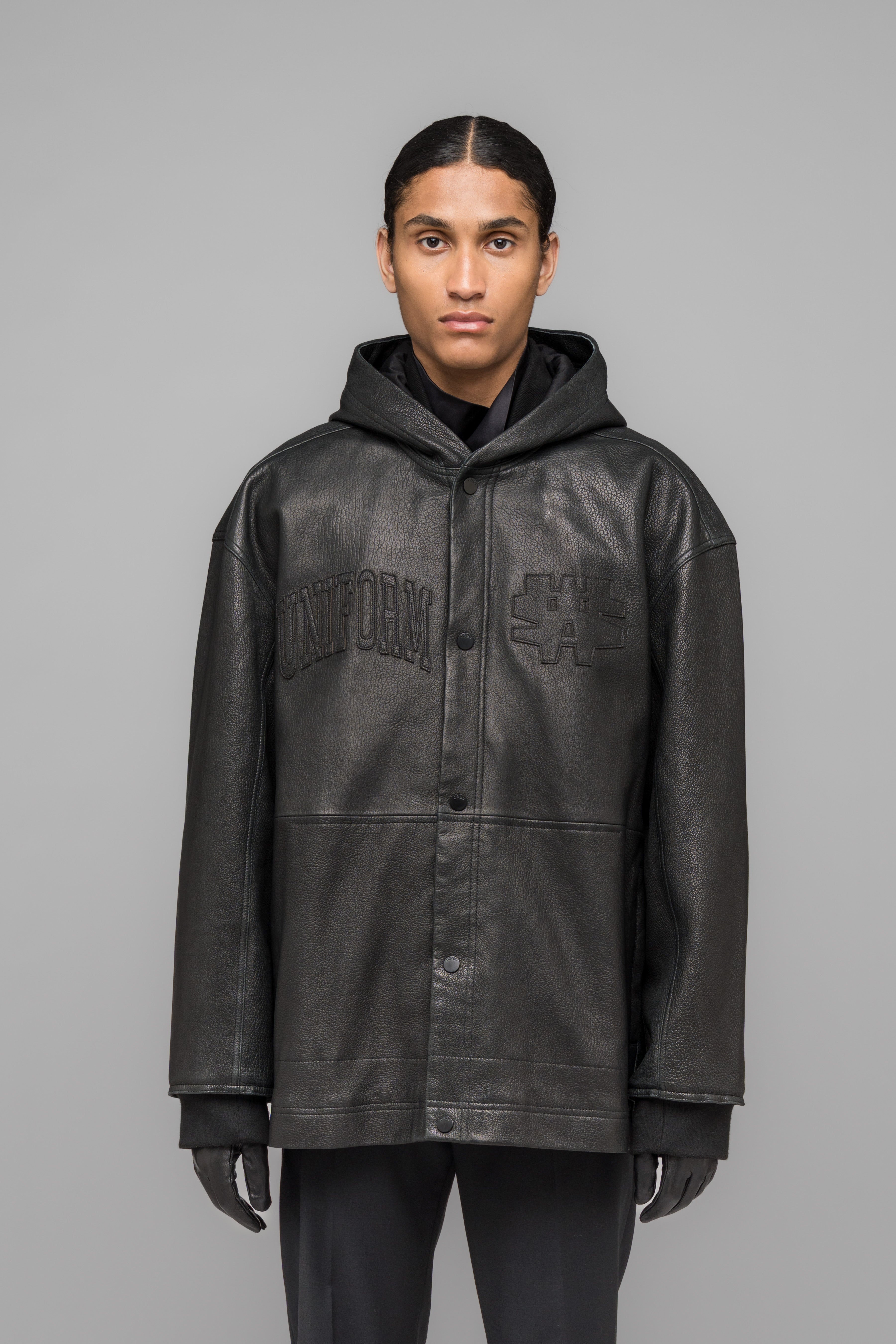 032c-leather-coach-jacket-lammleder-jacke image 2