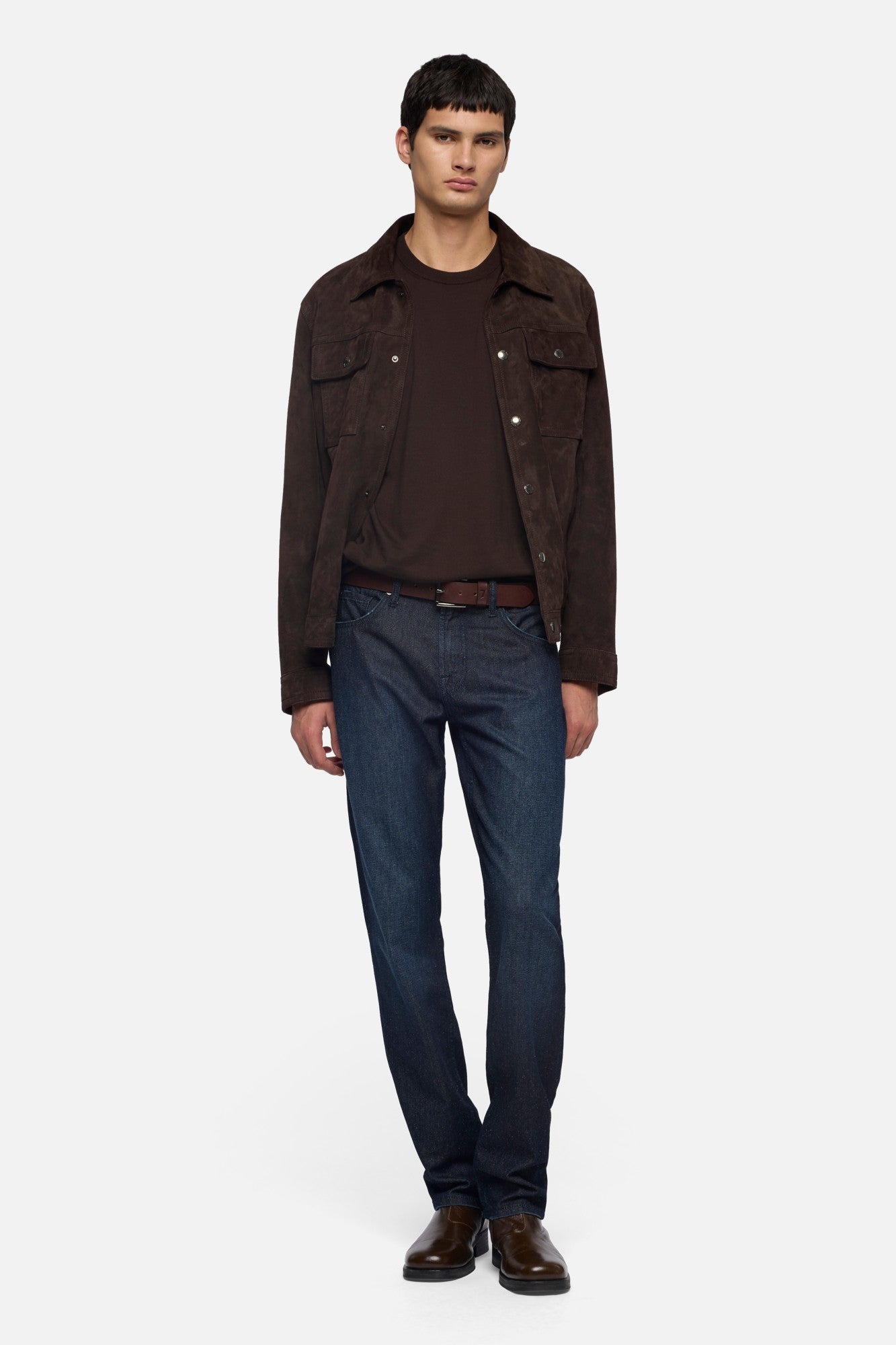 7-for-all-mankind-classic-short-sleeve-pullover-espresso image 2