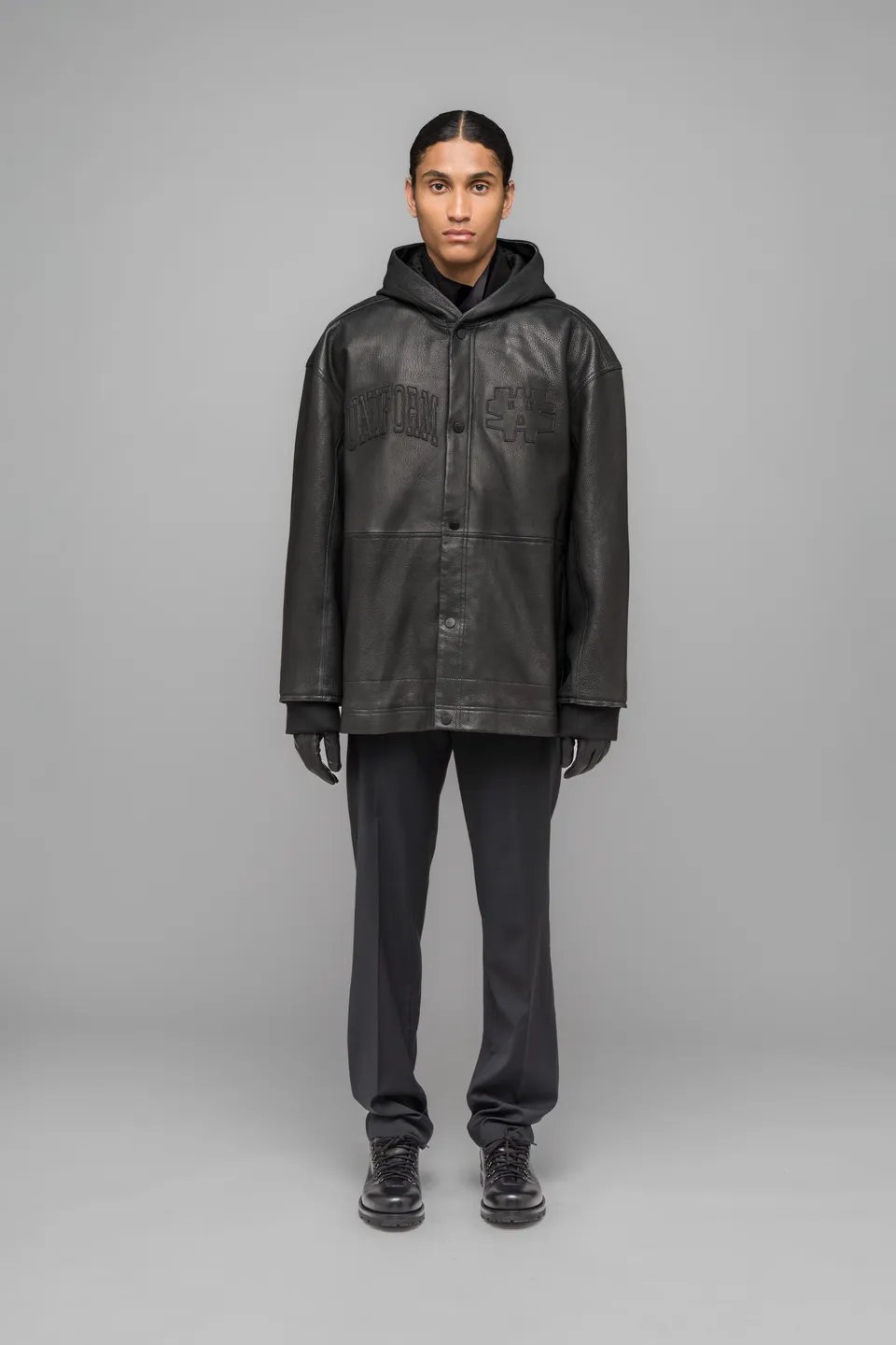 032c-leather-coach-jacket-lammleder-jacke image 1