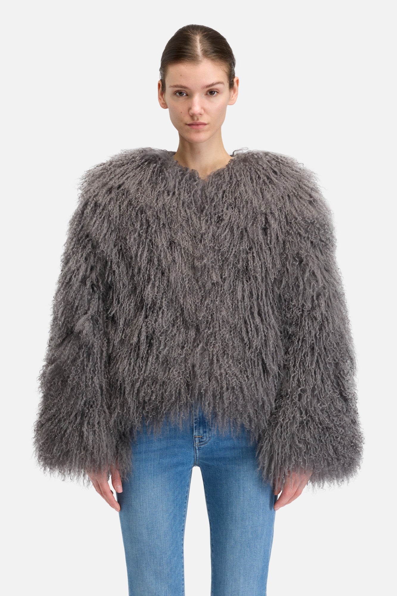7-for-all-mankind-shearling-felljacke-grau-damen image 3