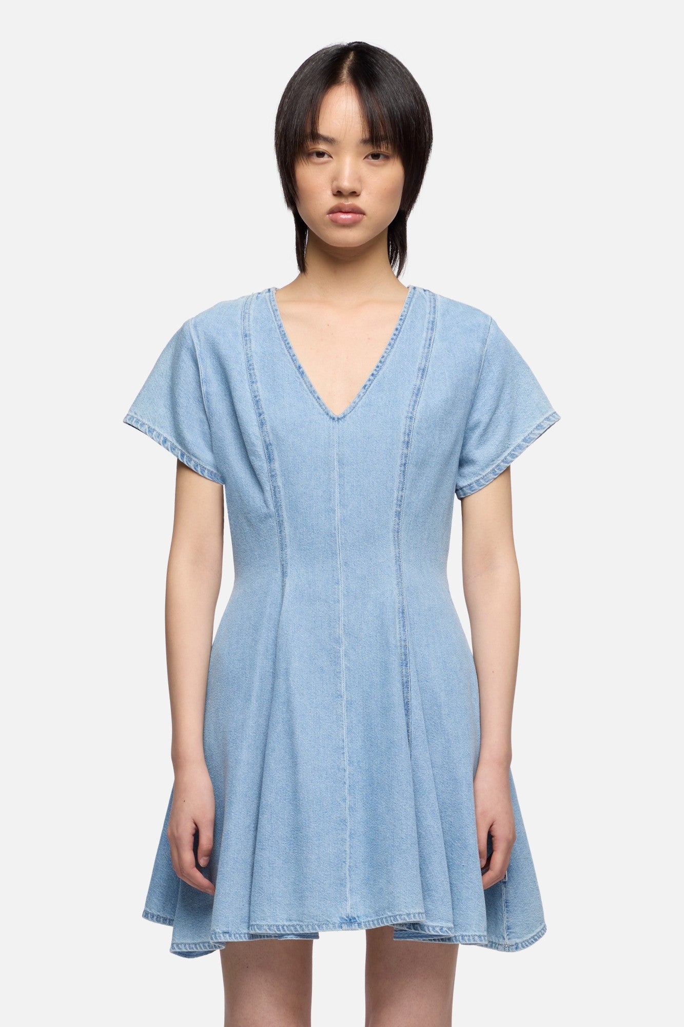 7-for-all-mankind-flared-dress-hana-damen-jeans-kleid image 3
