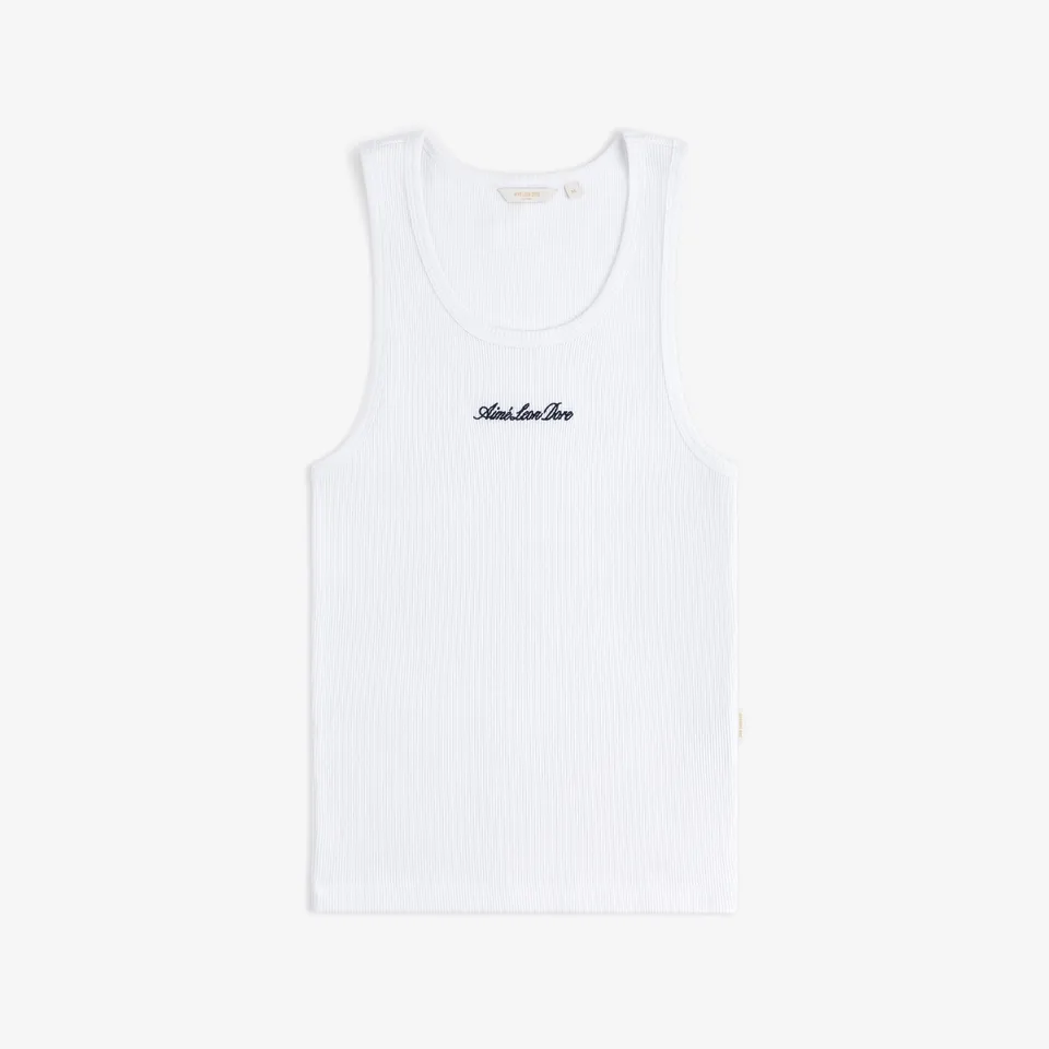 aim-leon-dore-embroidered-logo-tank-top-wei-slim-fit image 1