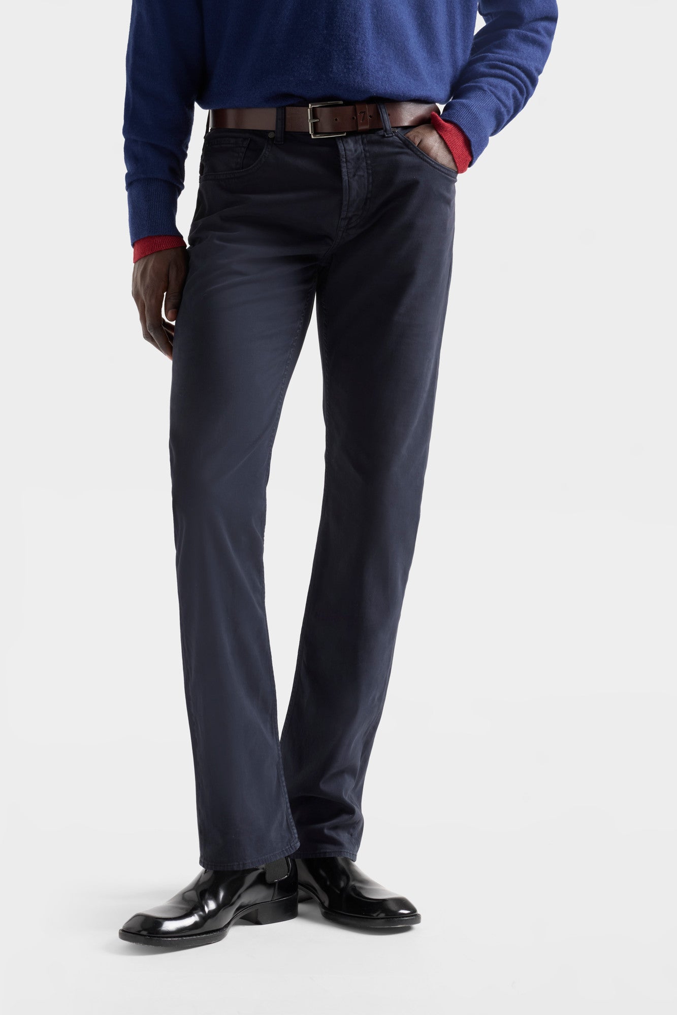 7-for-all-mankind-straight-hose-herren-luxe-sateen-navy image 3