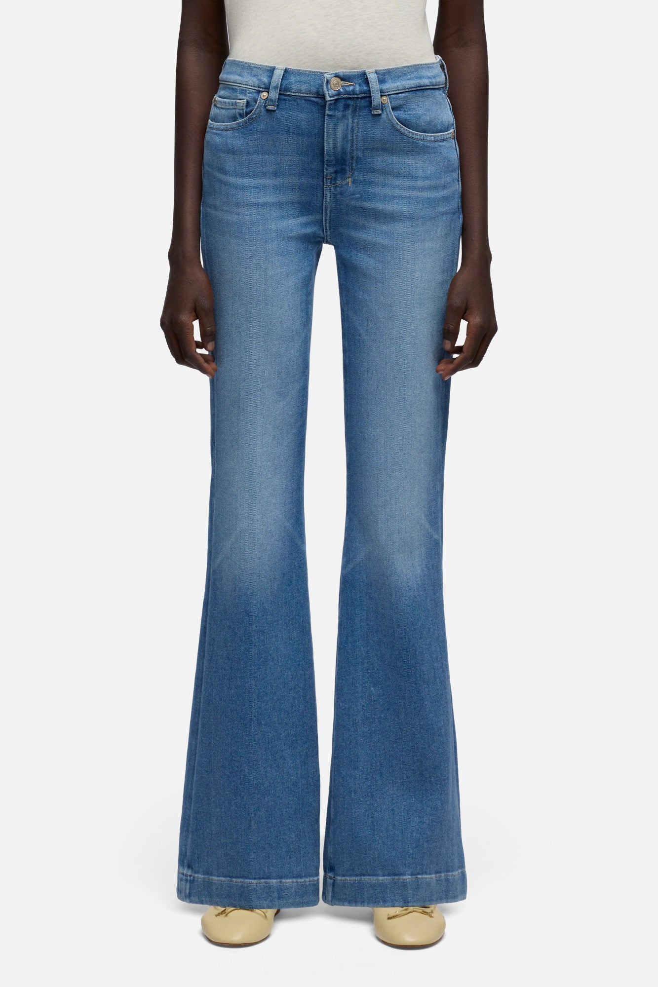 7-for-all-mankind-dojo-36-damen-jeans-slim-illusion-bluehaven-flare image 2