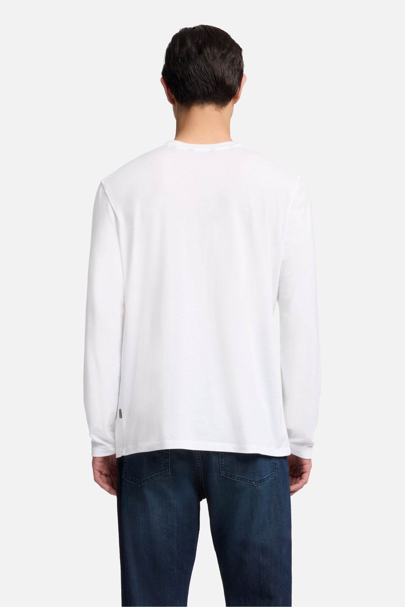 7-for-all-mankind-lyocell-crewneck-long-sleeve-tee-in-white image 5