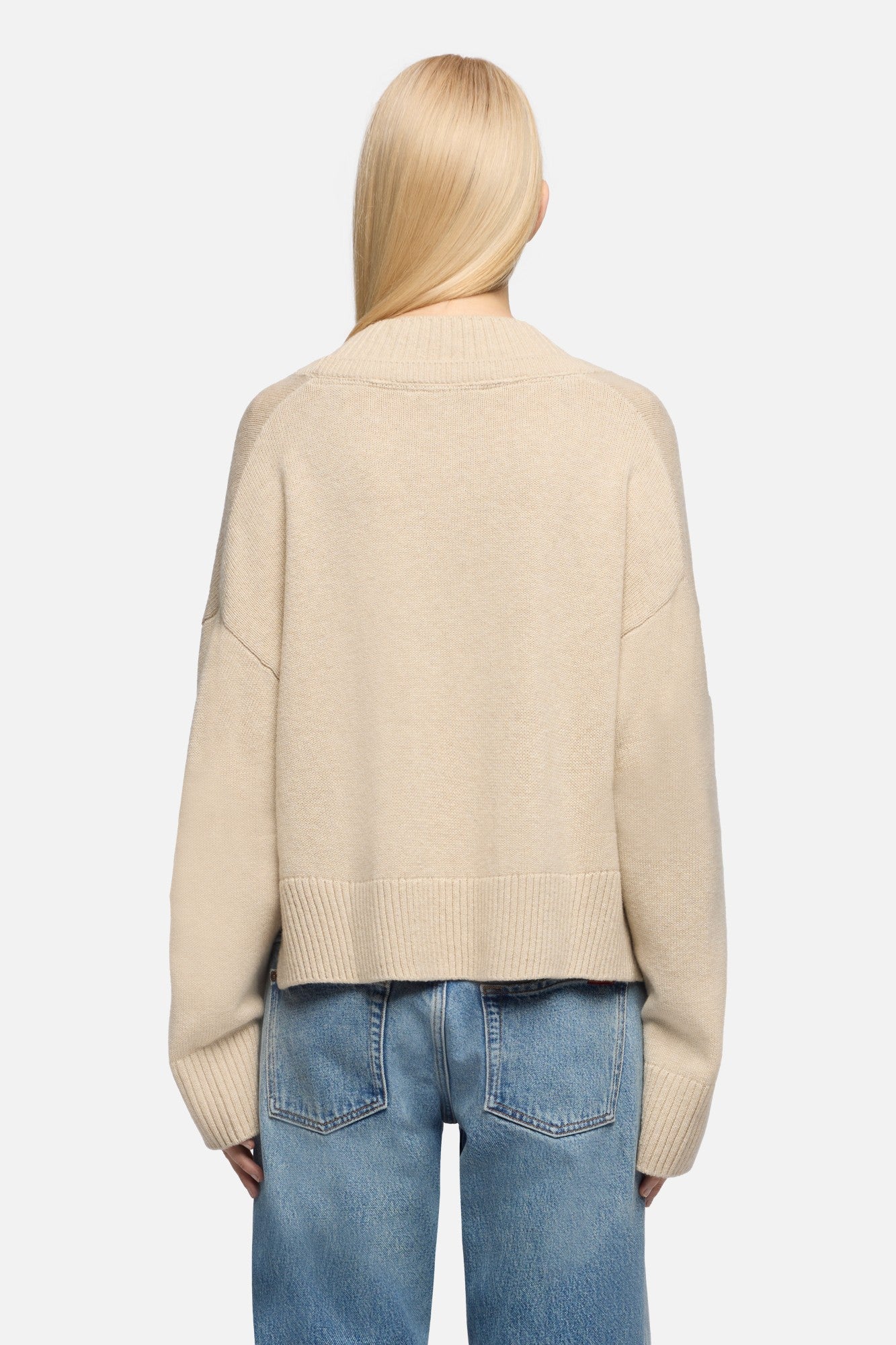 7-for-all-mankind-double-cardigan-damen-strickjacke-in-wool-blend-moonbeam image 5